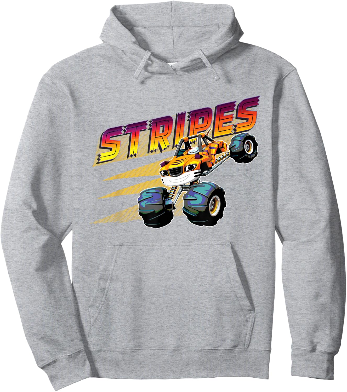 Blaze and the Monster Machines Stripes Badge Hoodie - Hoodie | Ash