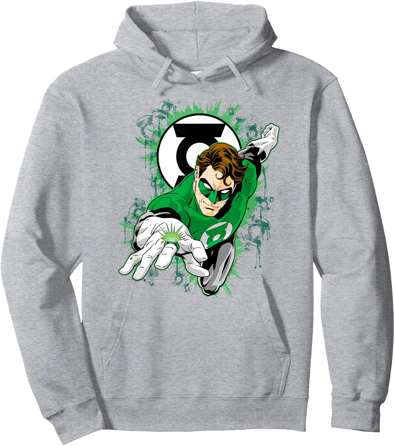 Green Lantern Ring First Hoodie - Hoodie | Ash