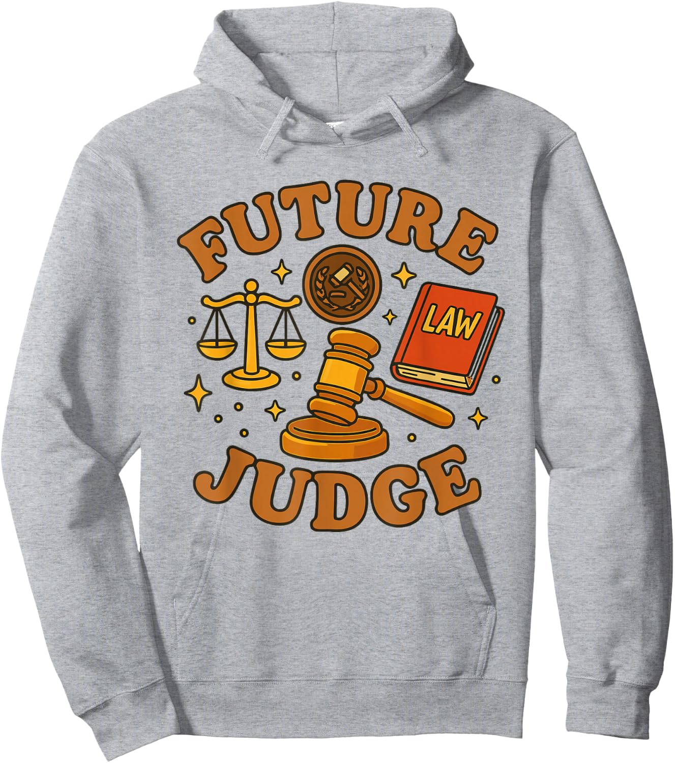 Future Judge Law Student Young Lawyer Justice Kids Career Hoodie - Hoodie | Ash
