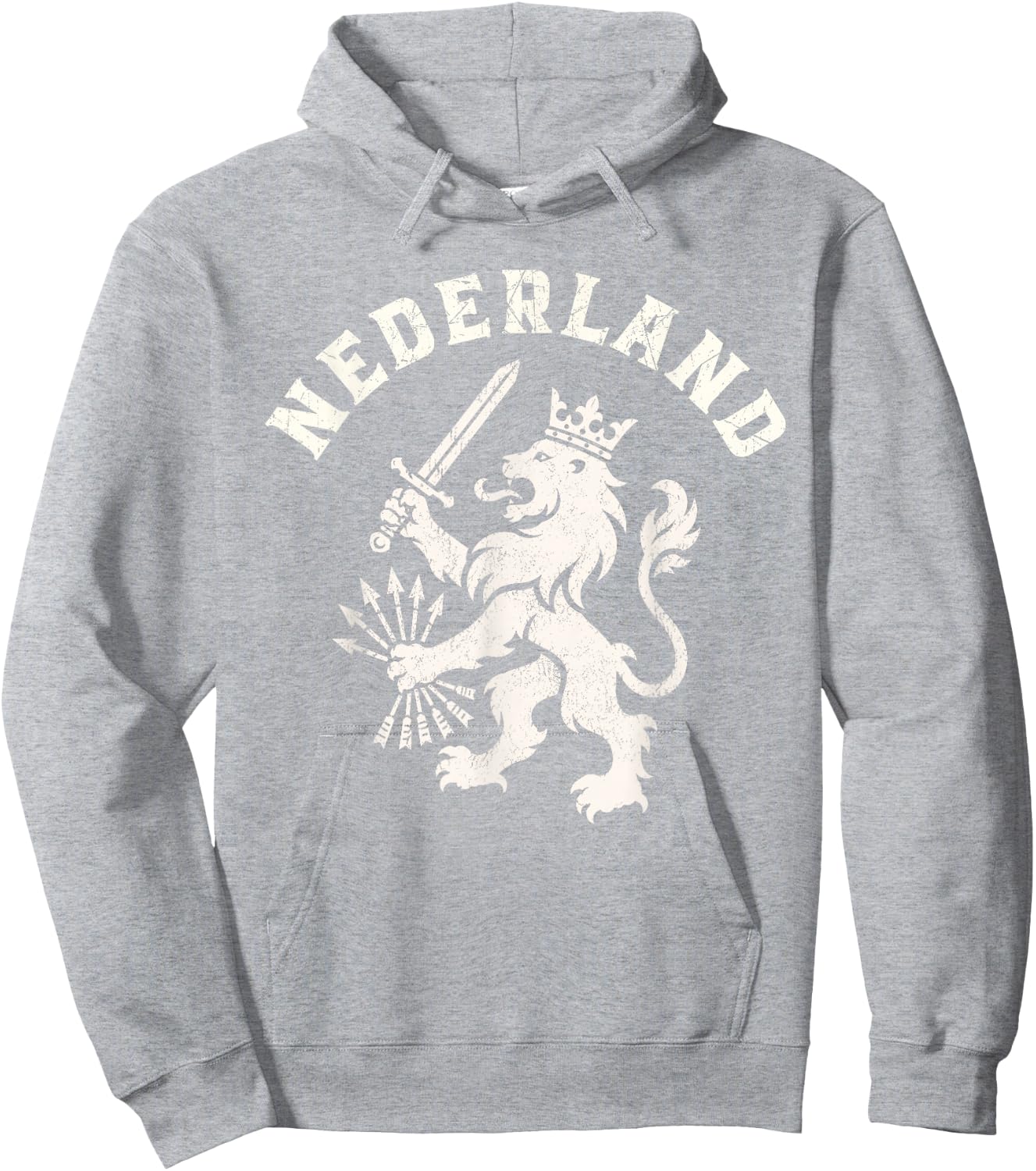 Nederland Netherlands Lion Holland Vintage Orange Hoodie - Hoodie | Ash