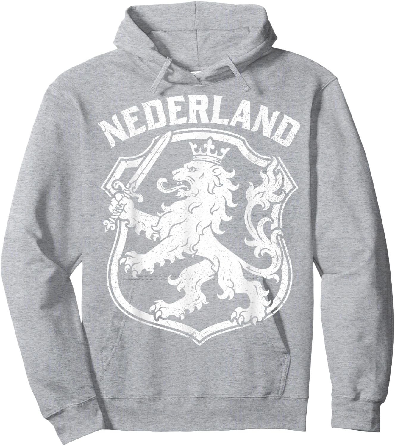 Nederland Netherlands Lion Dutch Holland Vintage Orange Hoodie - Hoodie | Ash