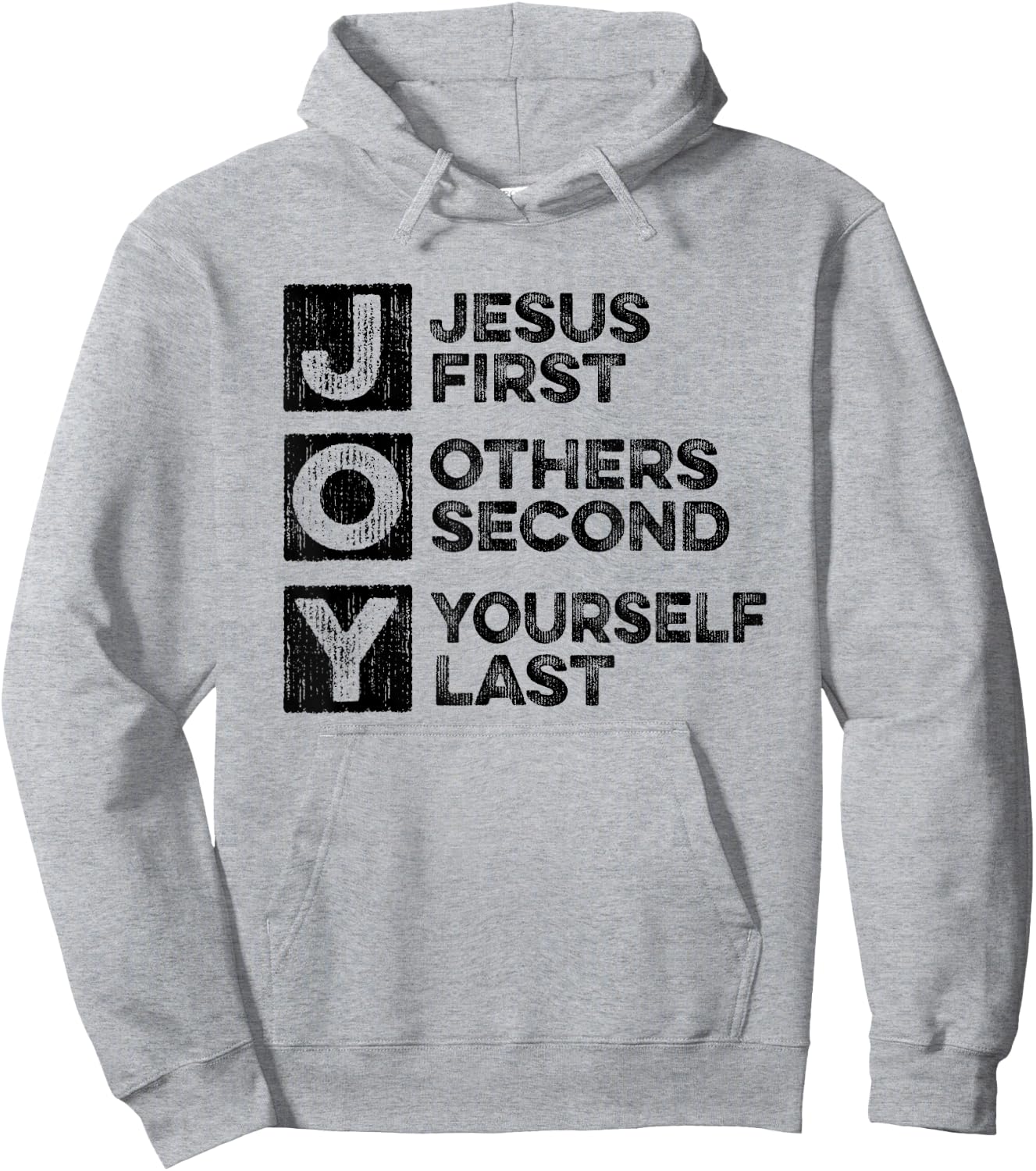 Joy - Jesus First Others Yourself Last Christian Bible Study Hoodie - Hoodie | Ash