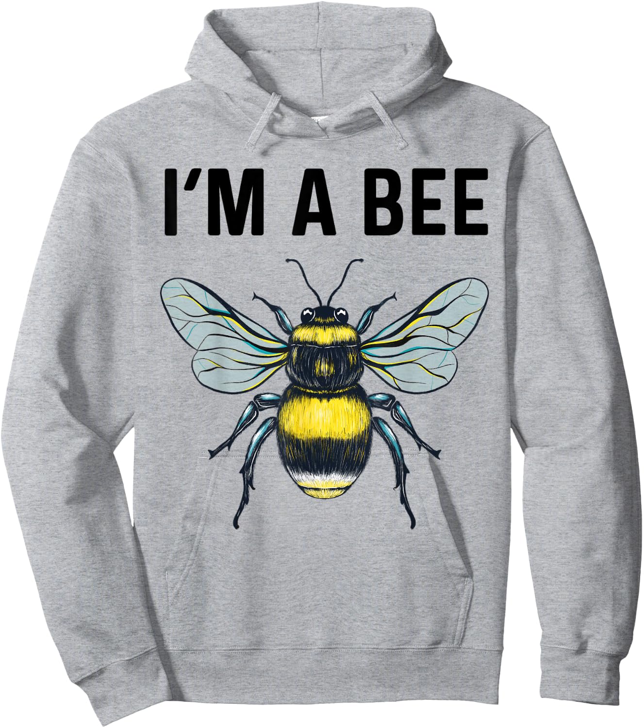 Halloween Bee Costume I'm Bee Women Kids Boys Girls Hoodie - Hoodie | Ash