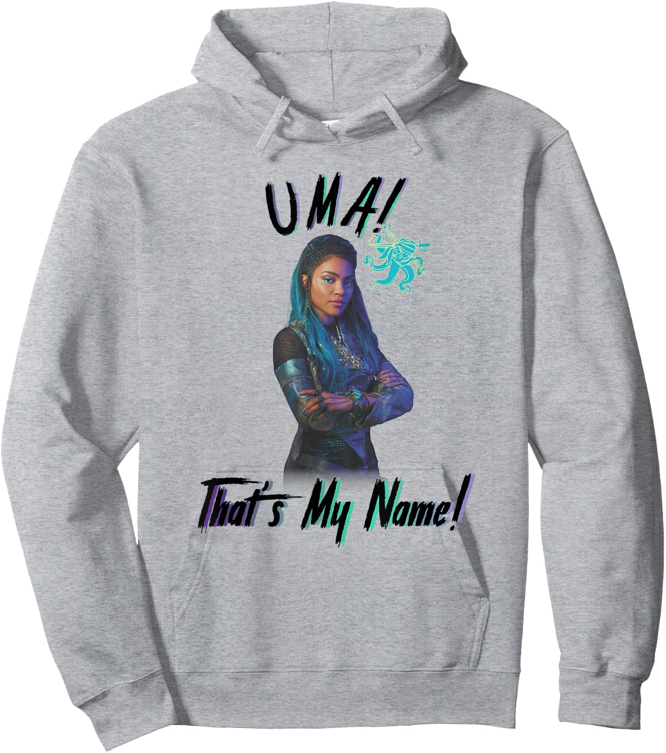 Disney Descendants 2 Uma! That's My Name Portrait Hoodie - Hoodie | Ash