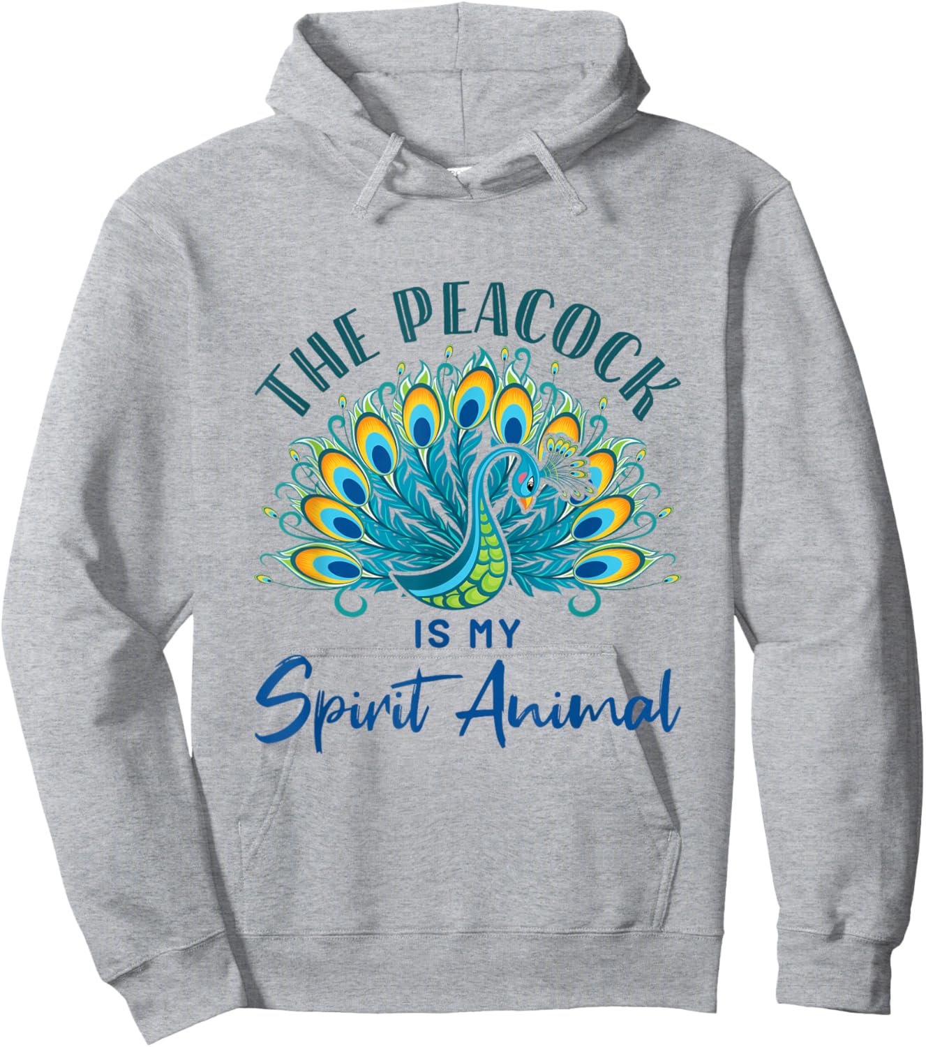 Peacock Lover Spirit Animal Birds Hoodie - Hoodie | Ash