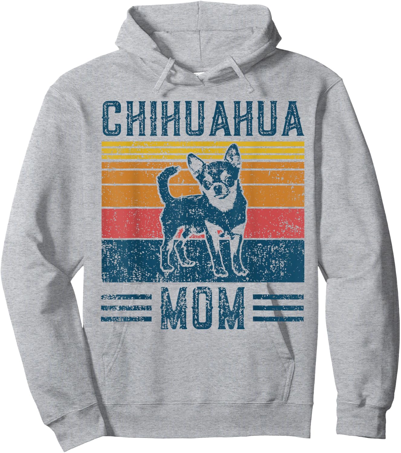 Dog Chihuahua Mom - Vintage Chihuahua Mom Women Kids Hoodie - Hoodie | Ash
