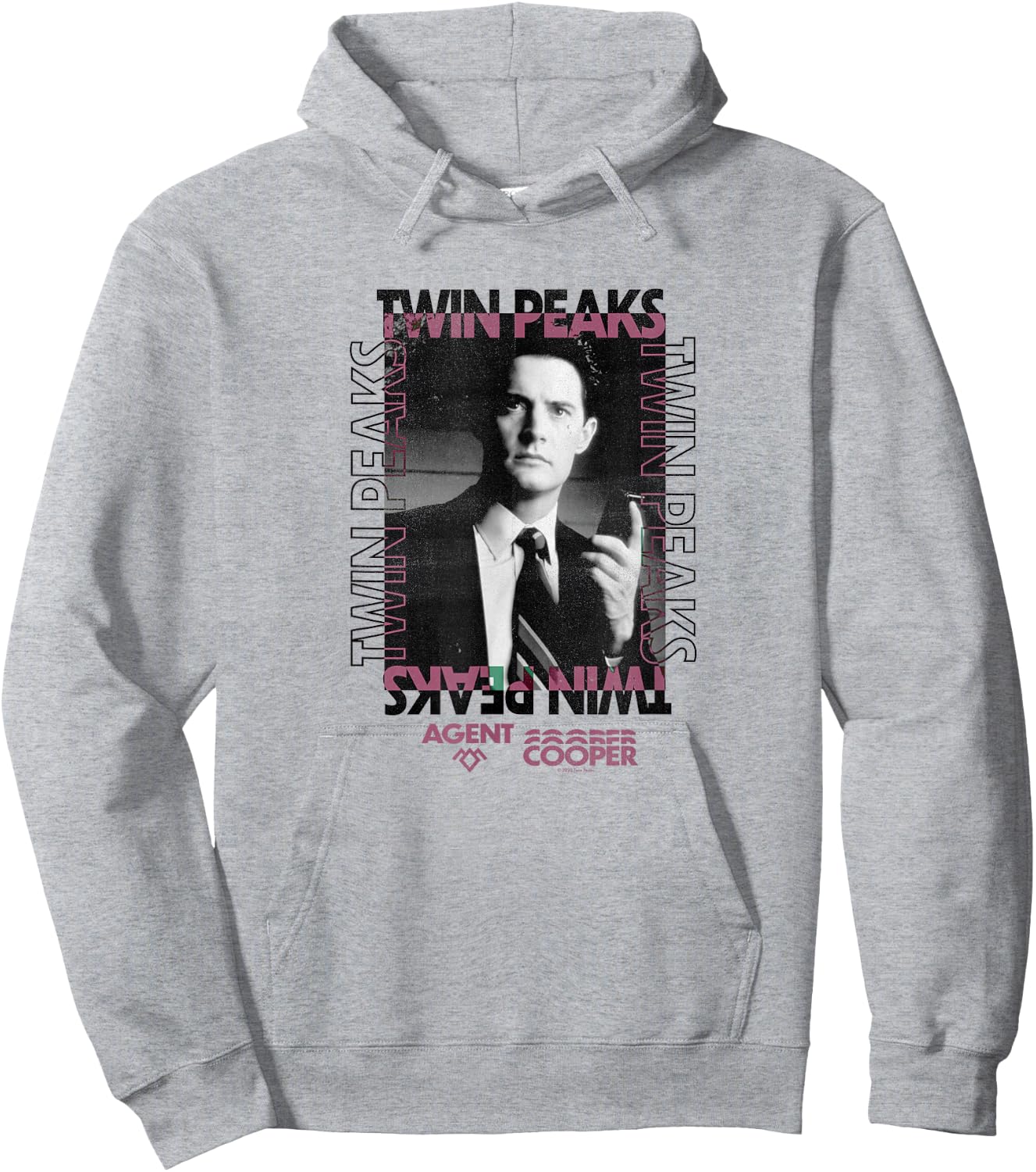 Twin Peaks Agent Cooper Box Up Hoodie - Hoodie | Ash