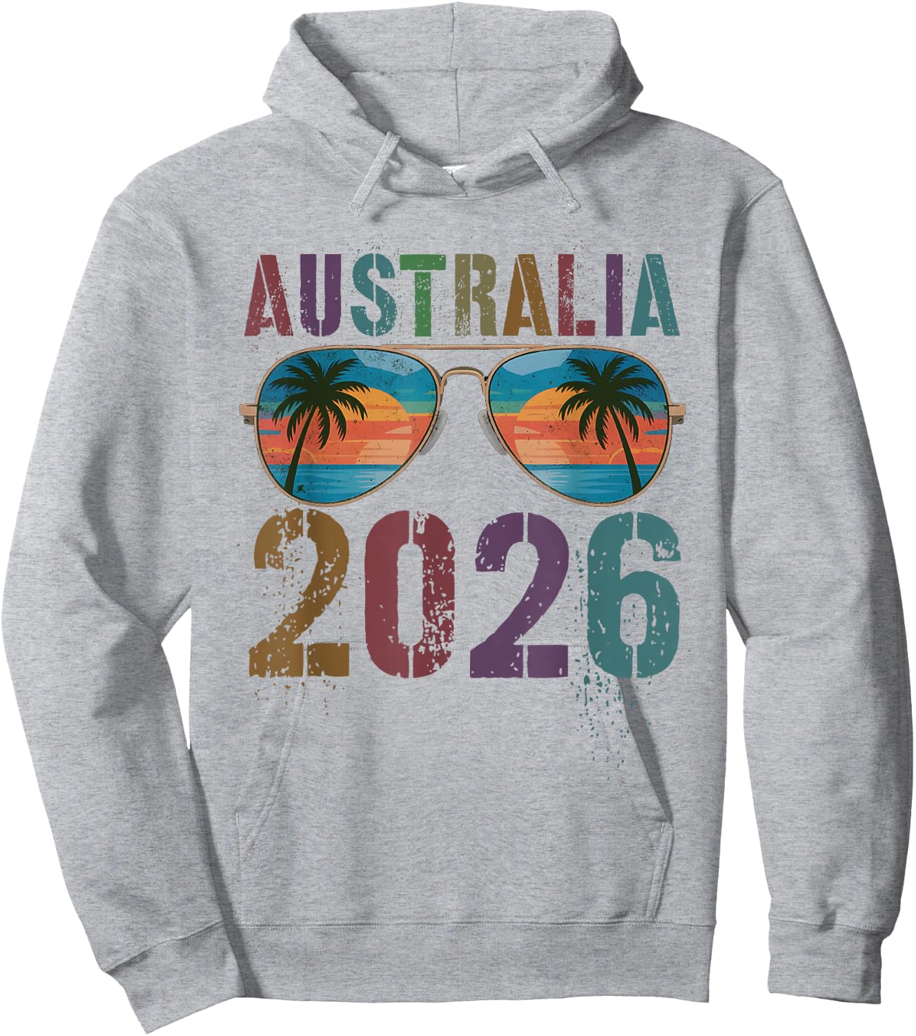 Cute Australia 2026 Trip Holiday Vacay Matching Family Girls Hoodie - Hoodie | Ash