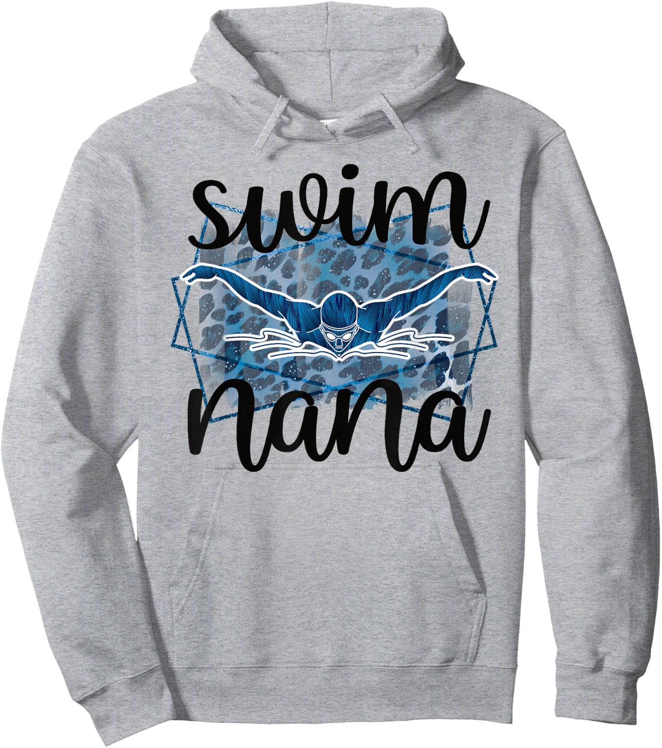 Proud Swim Nana Of A Swimmer Nana Grandma Hoodie - Hoodie | Ash