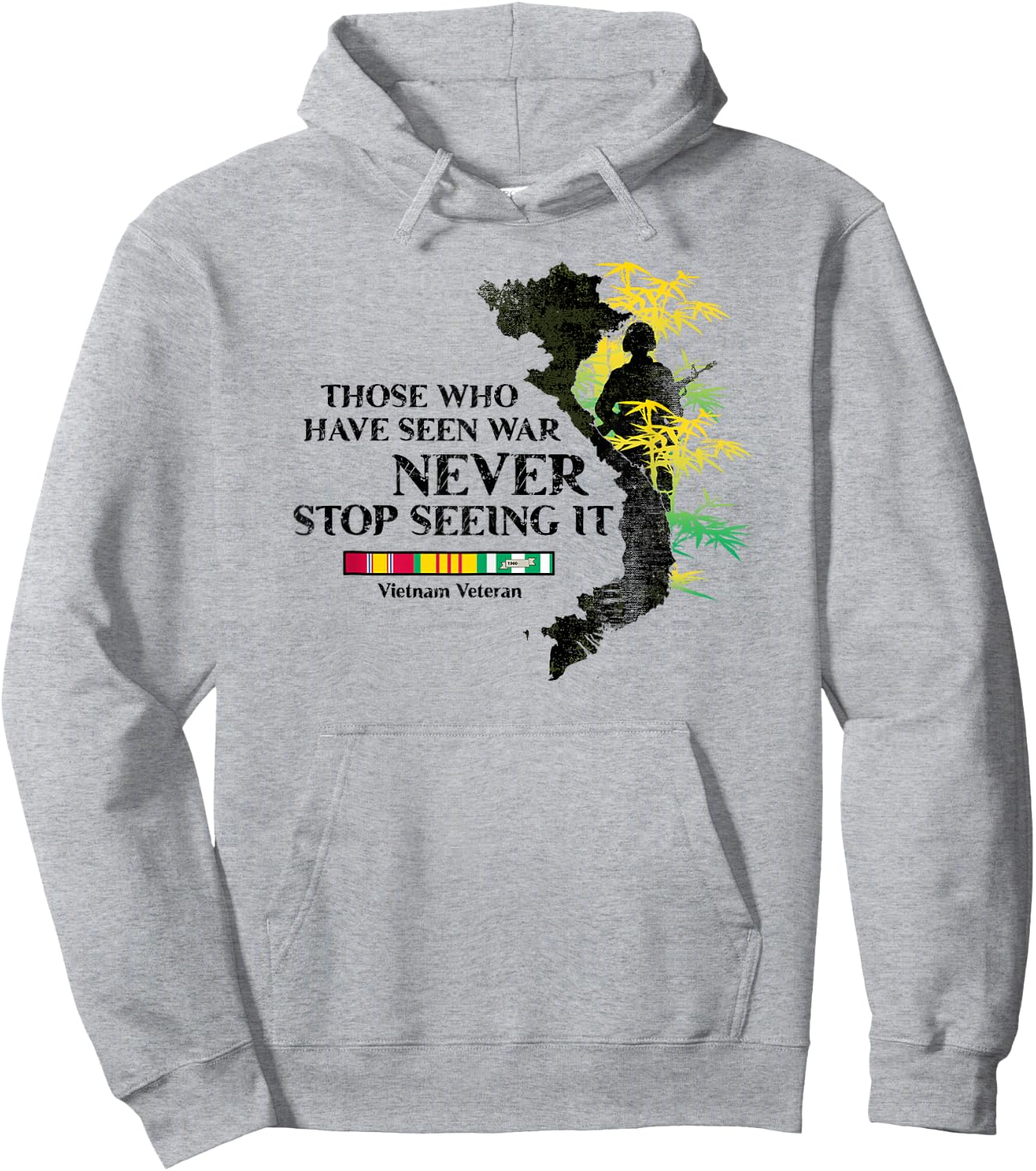 Those Who Have Seen War Never Stop Seeing it Hoodie - Hoodie | Ash