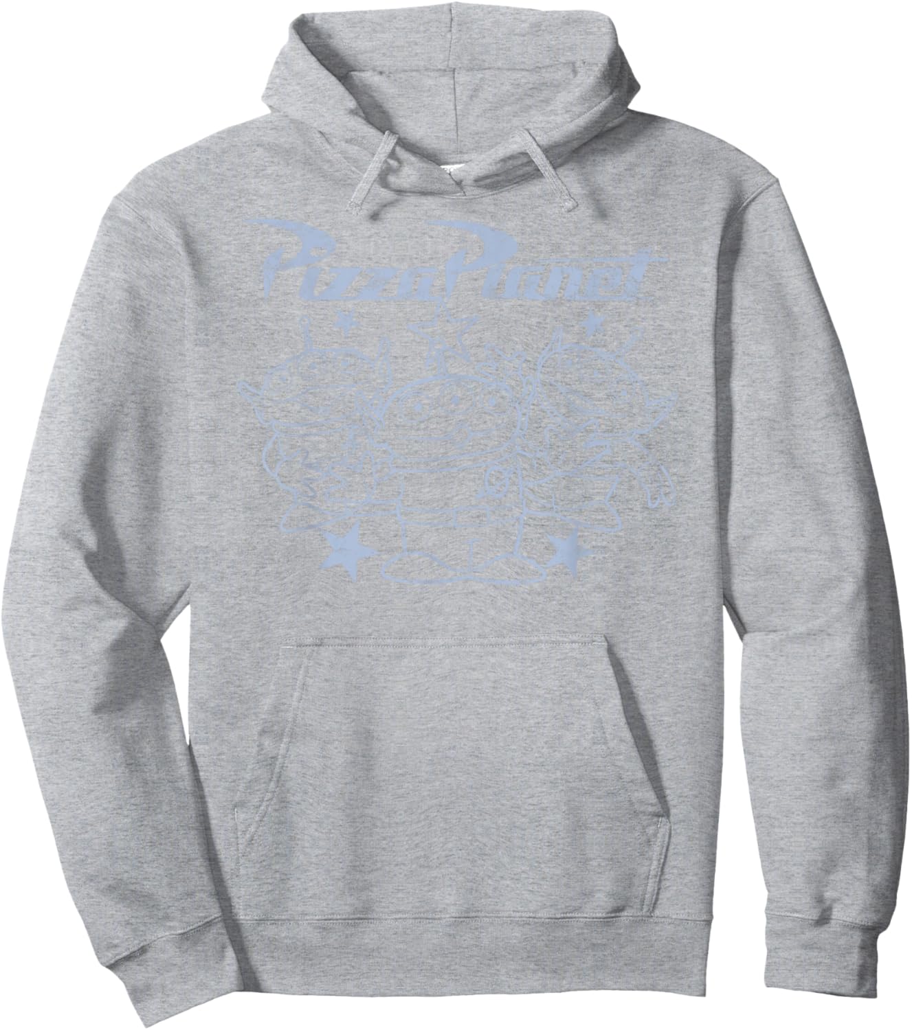 Disney Pixar Toy Story Aliens Pizza Planet Line Art Hoodie - Hoodie | Ash
