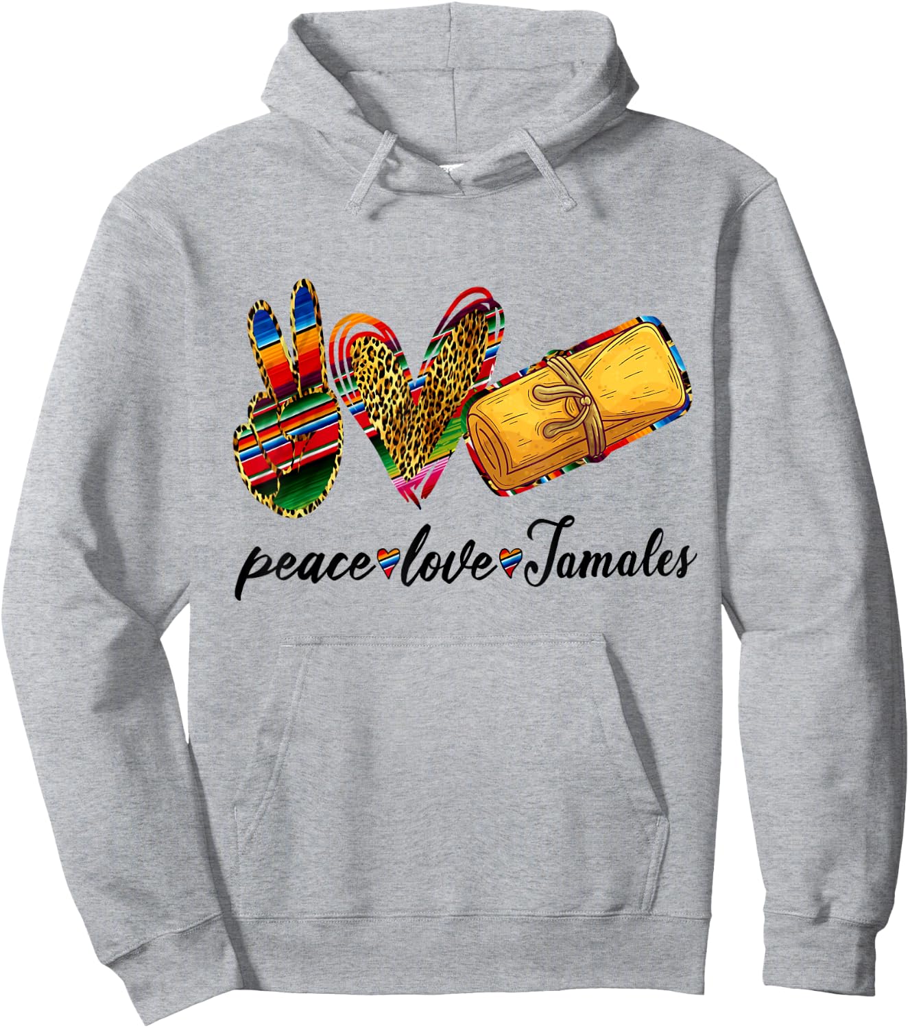 Peace Love Tamales Shirt Tamales Tuesday Mexican Food Lovers Hoodie - Hoodie | Ash