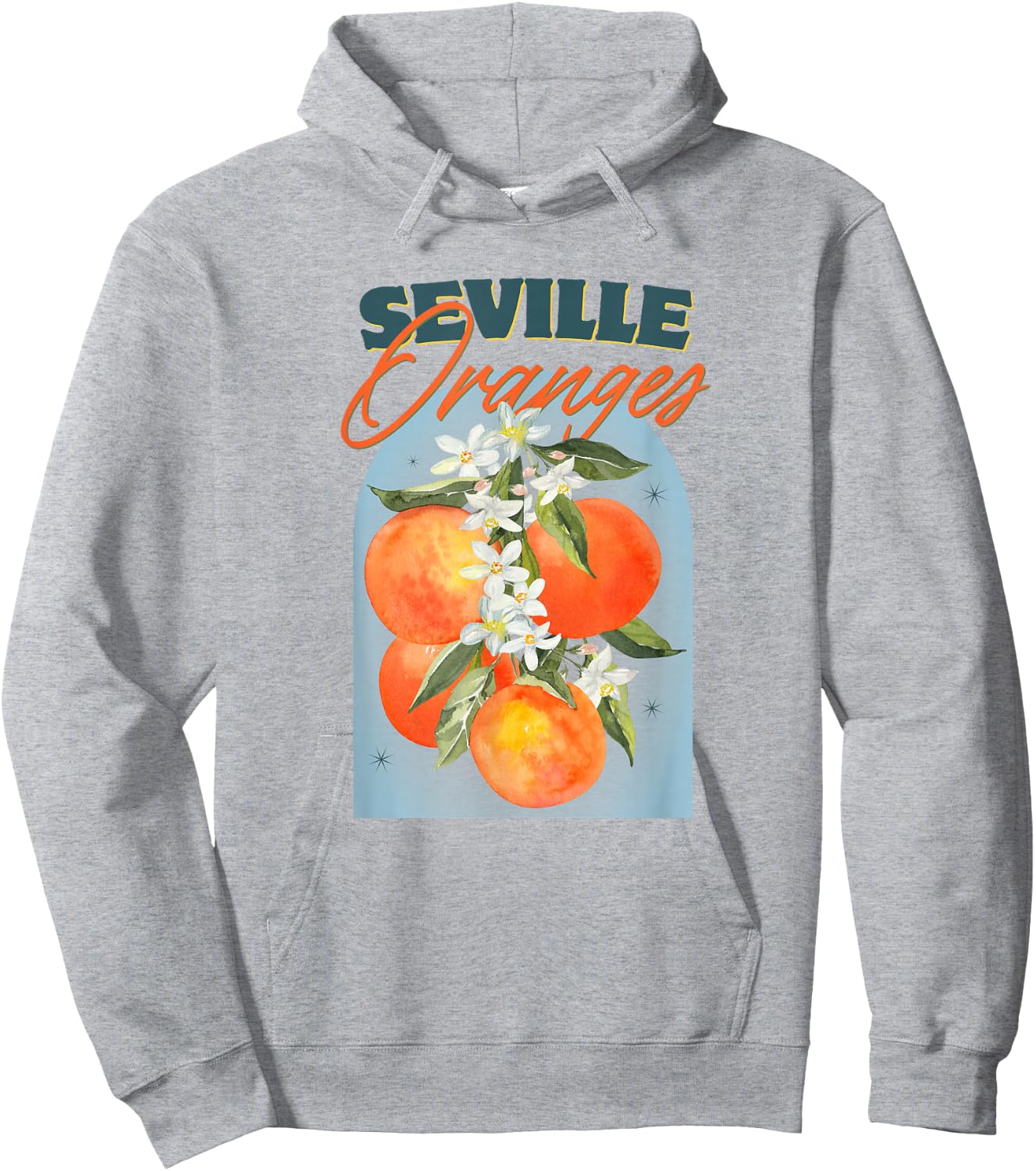 Seville oranges Italian summer farmers market Hoodie - Hoodie | Ash