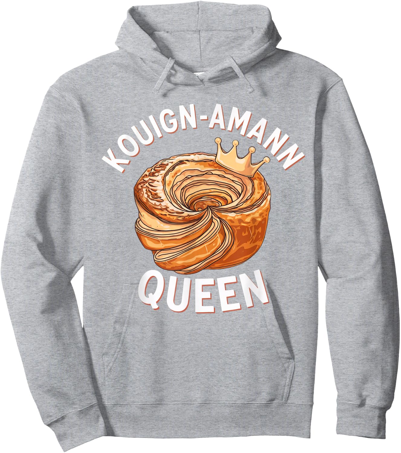 Kouign-Amann Lover | French Pastry Design | Bakery Art Hoodie - Hoodie | Ash