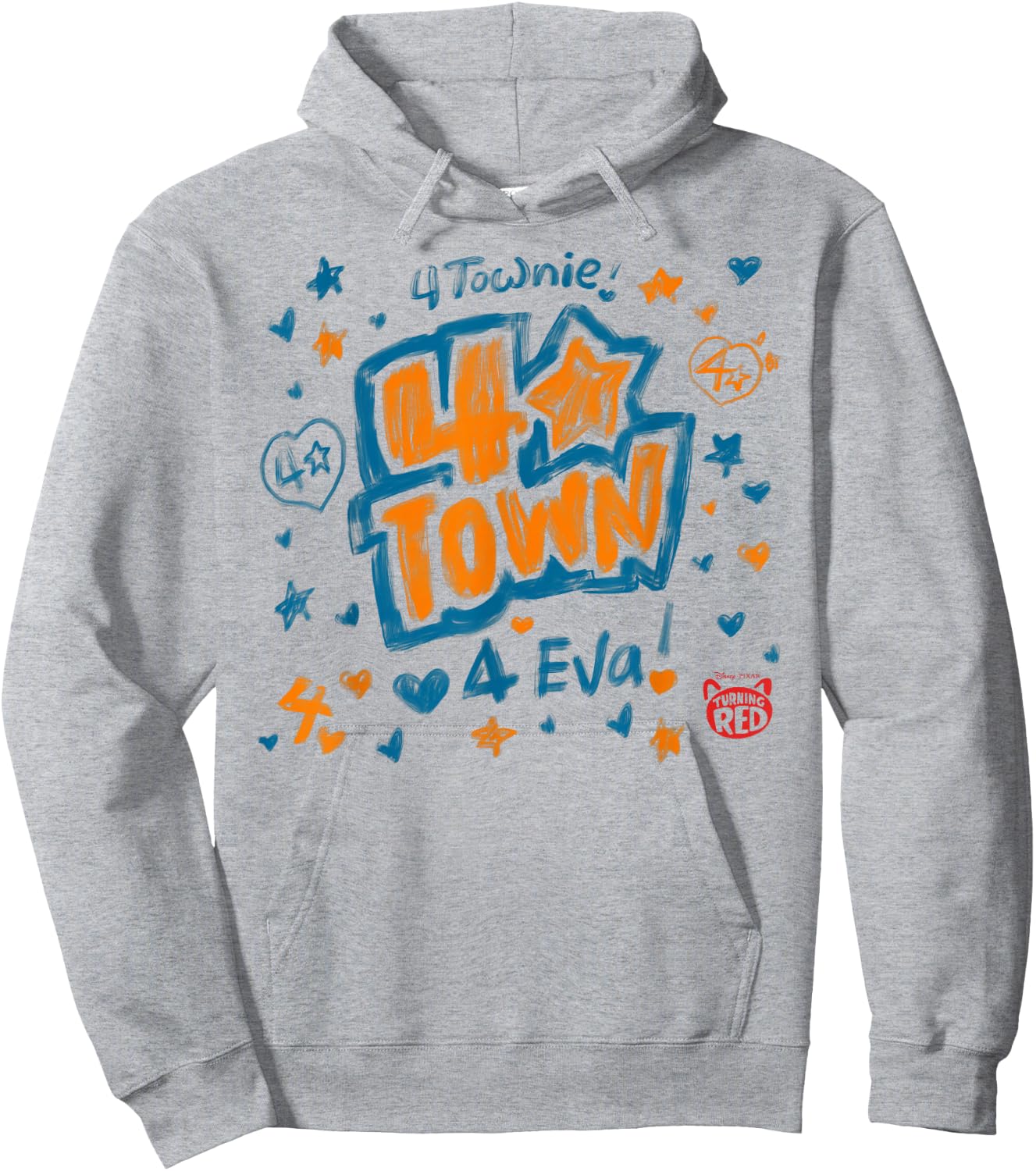 Disney PIXAR Turning Red 4-Town 4-Eva Hoodie - Hoodie | Ash