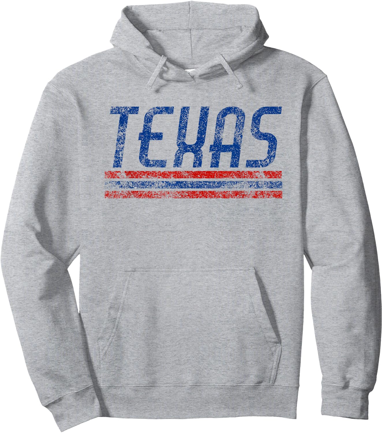 Texas Retro Vintage Weathered Stripe Throwback Hoodie - Hoodie | Ash