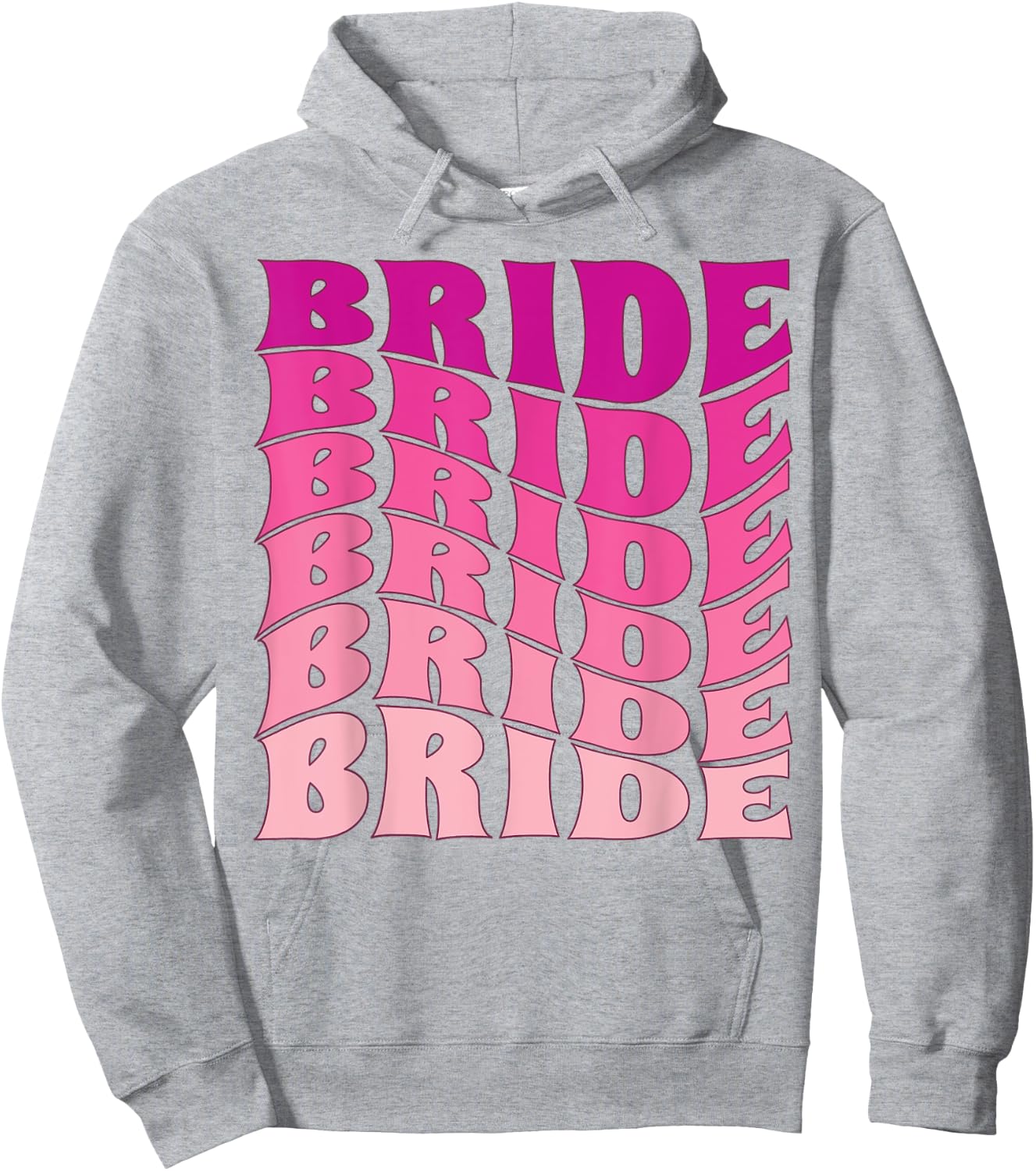 Bride Bachelorette Party Wedding Bridal, Retro Groovy Bride Hoodie - Hoodie | Ash