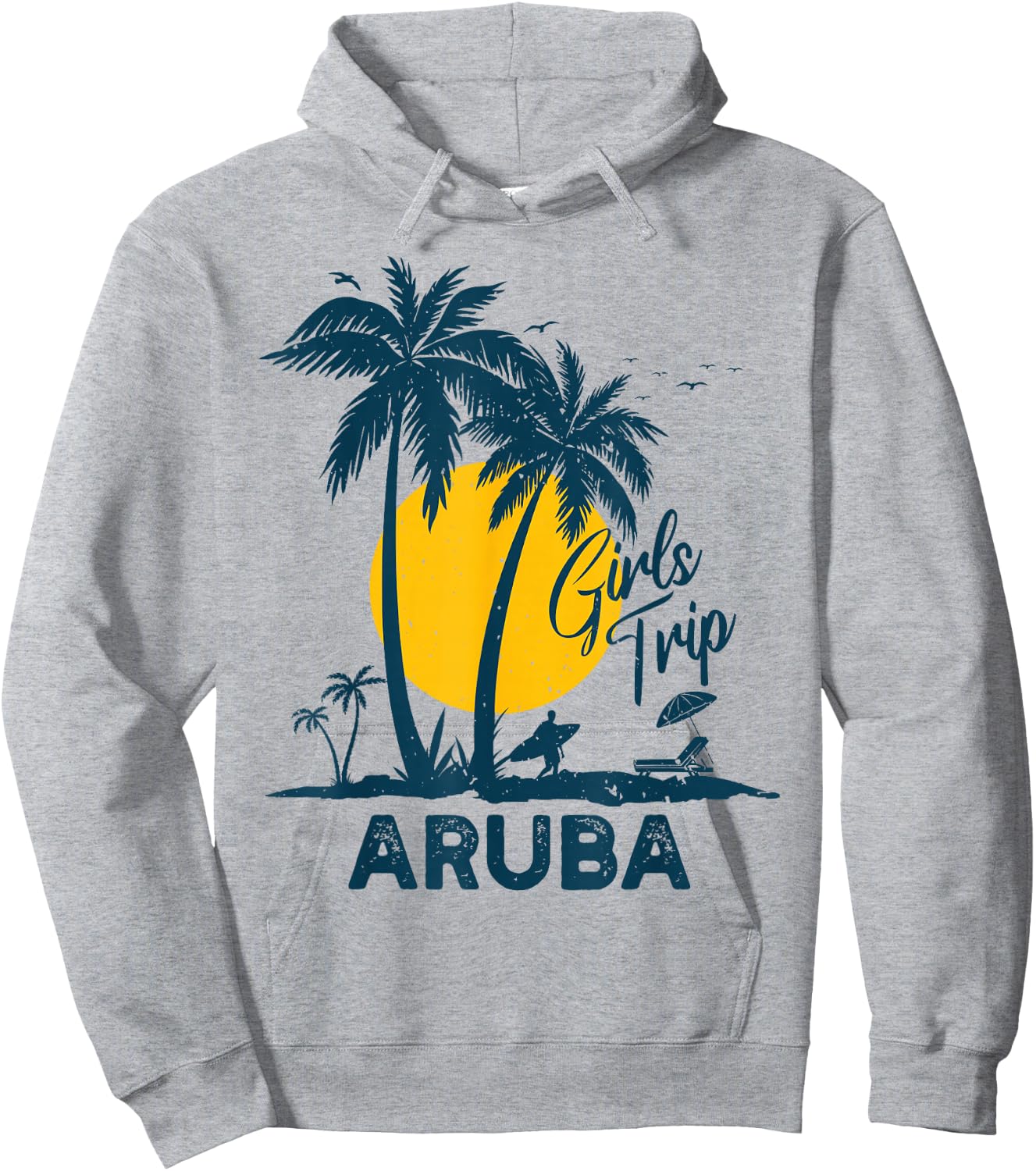Aruba Girls Trip 2026 Family Vacation Hoodie - Hoodie | Ash
