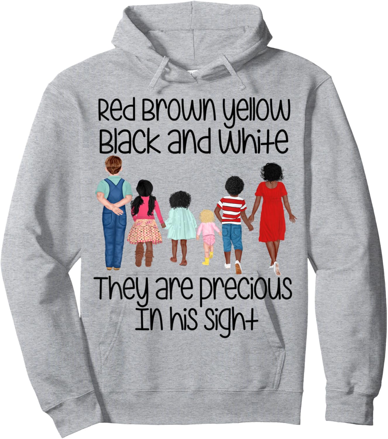 They are precious in his sight Jesus loves the children gift Hoodie - Hoodie | Ash