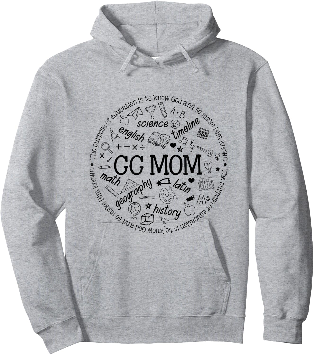 CC Mom Classical Conversations Homeschool Mom Homeschooling Hoodie - Hoodie | Ash