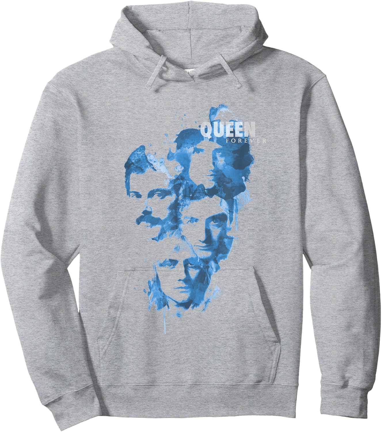 Queen Official Faces Ink Hoodie - Hoodie | Ash