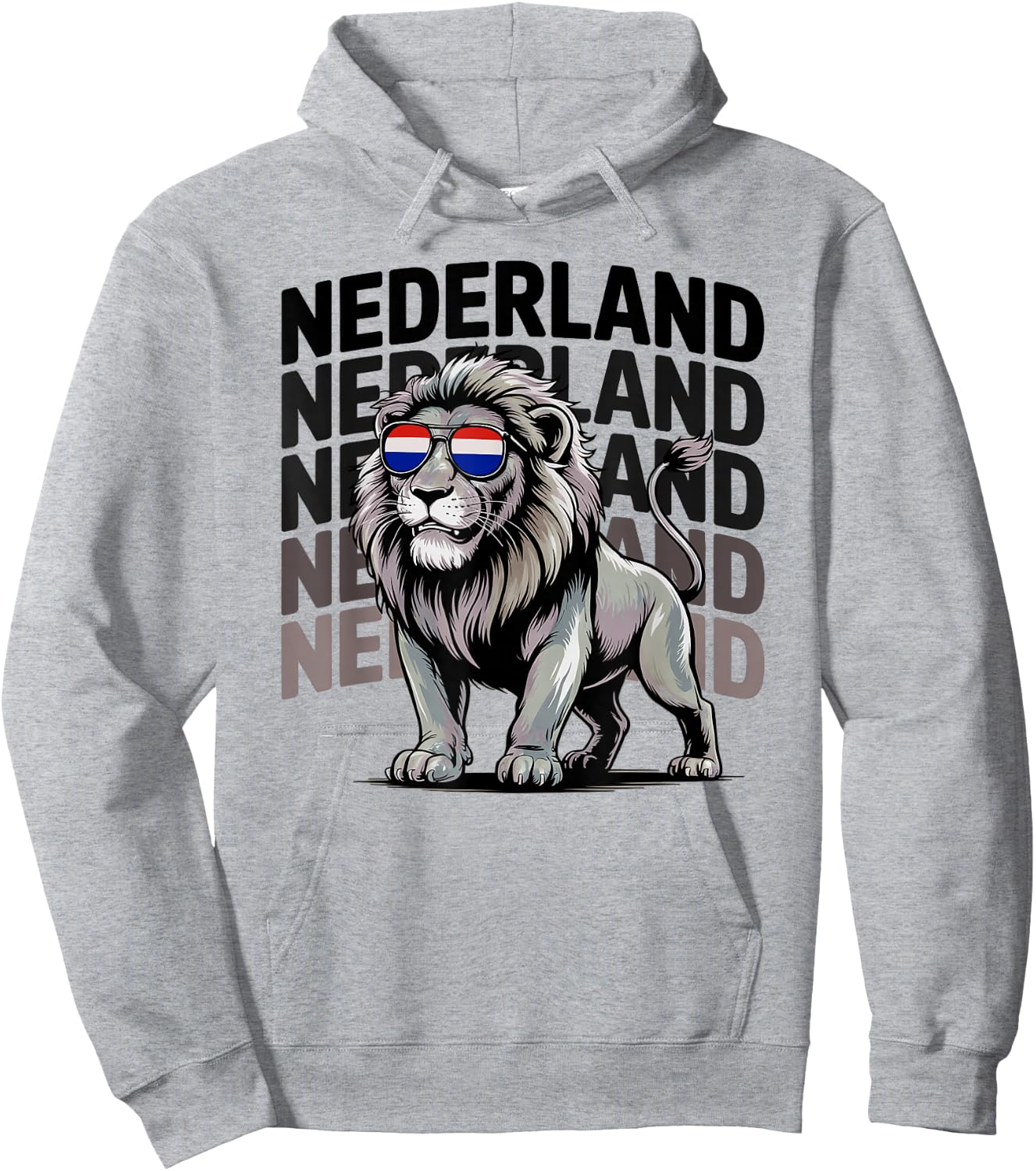 Funny Nederland Boys Netherlands Oranje Holland Lion Vacay Hoodie - Hoodie | Ash