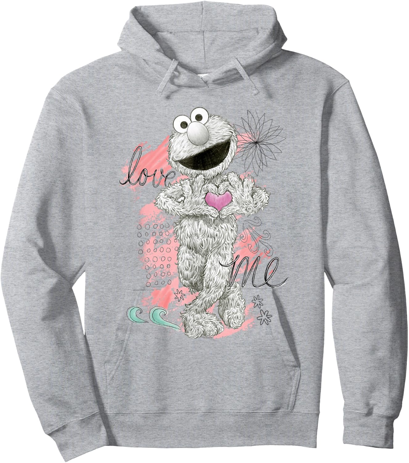 Sesame Street Elmo Love Me Hoodie - Hoodie | Ash