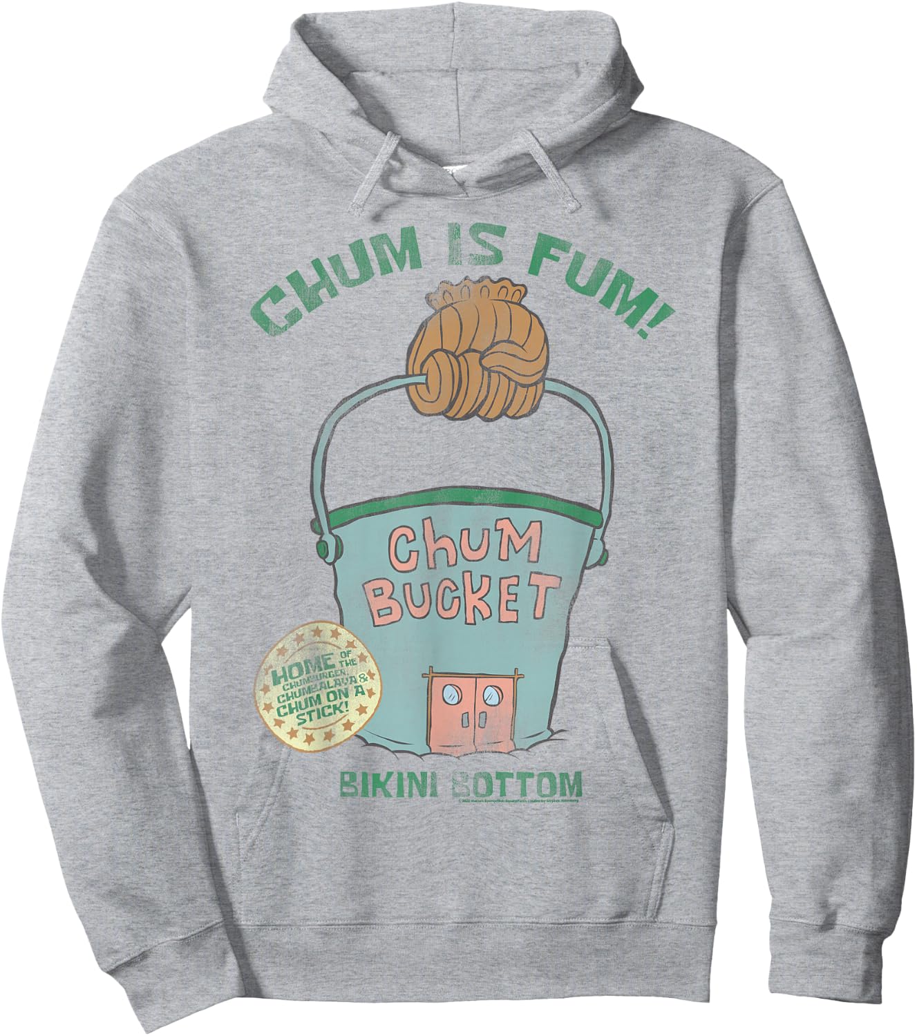 SpongeBob SquarePants The Chum Bucket Hoodie - Hoodie | Ash