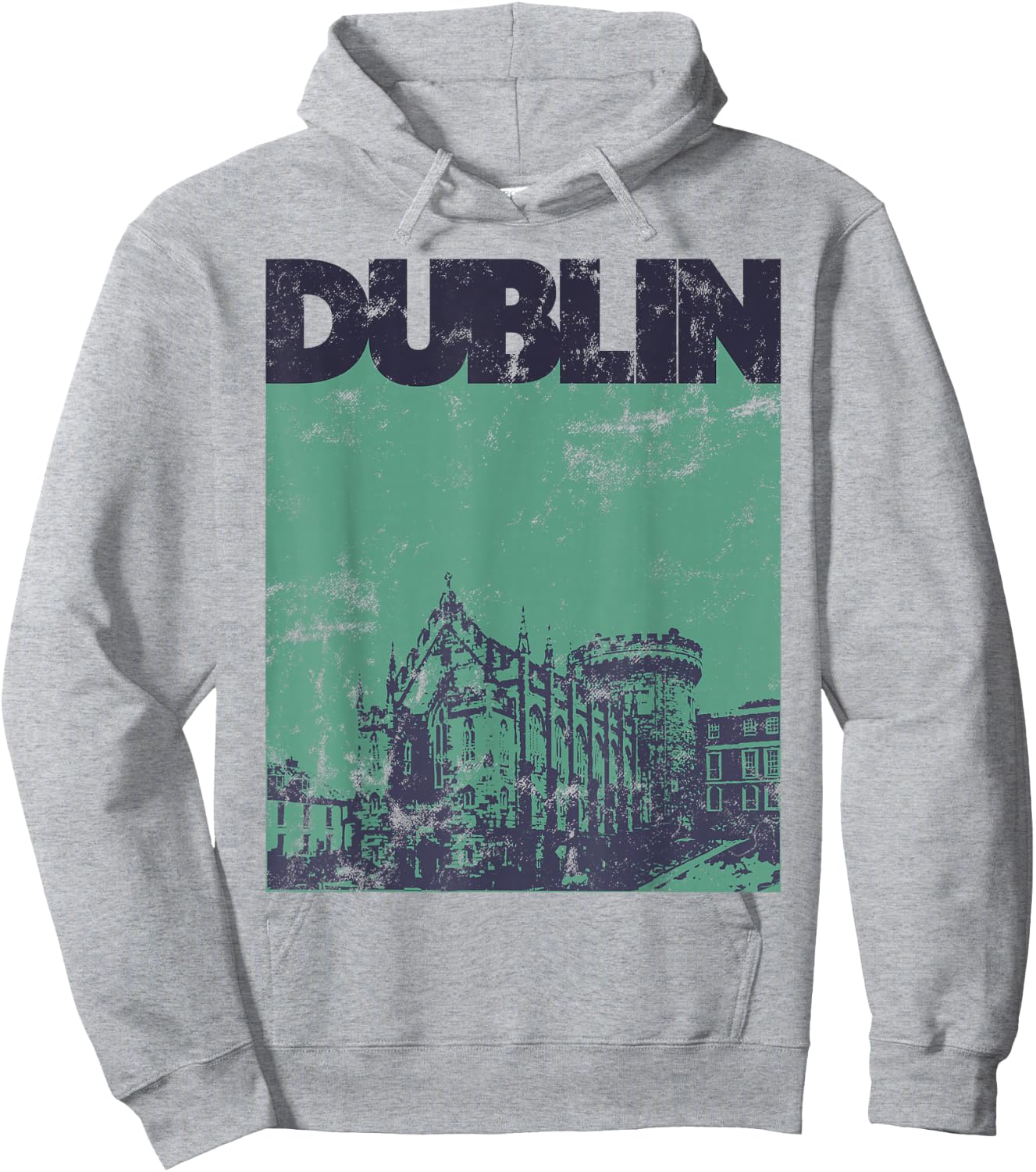 Vintage 70s Style Dublin Ireland Hoodie - Hoodie | Ash
