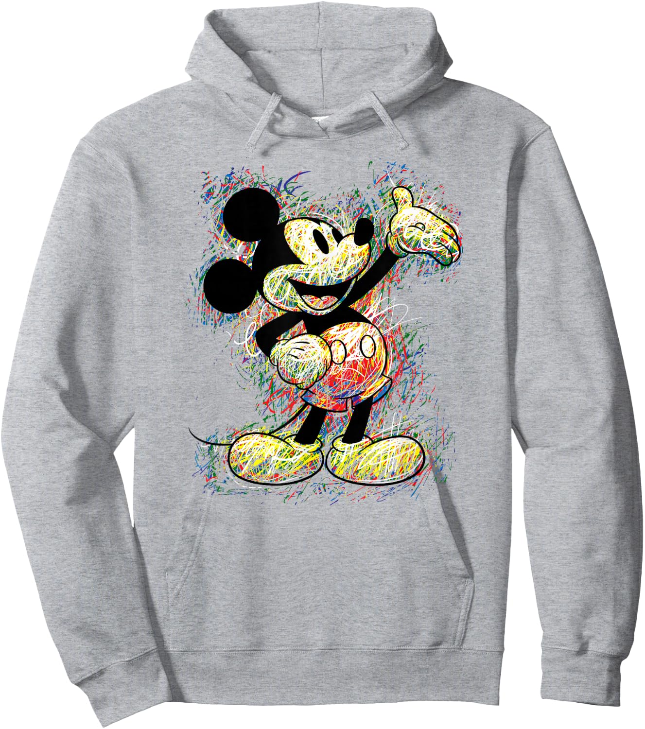 Disney - Mickey Mouse Sketch Hoodie - Hoodie | Ash