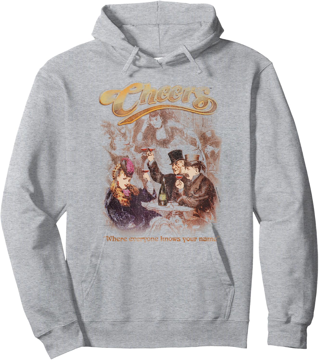 Cheers Here Here Hoodie - Hoodie | Ash