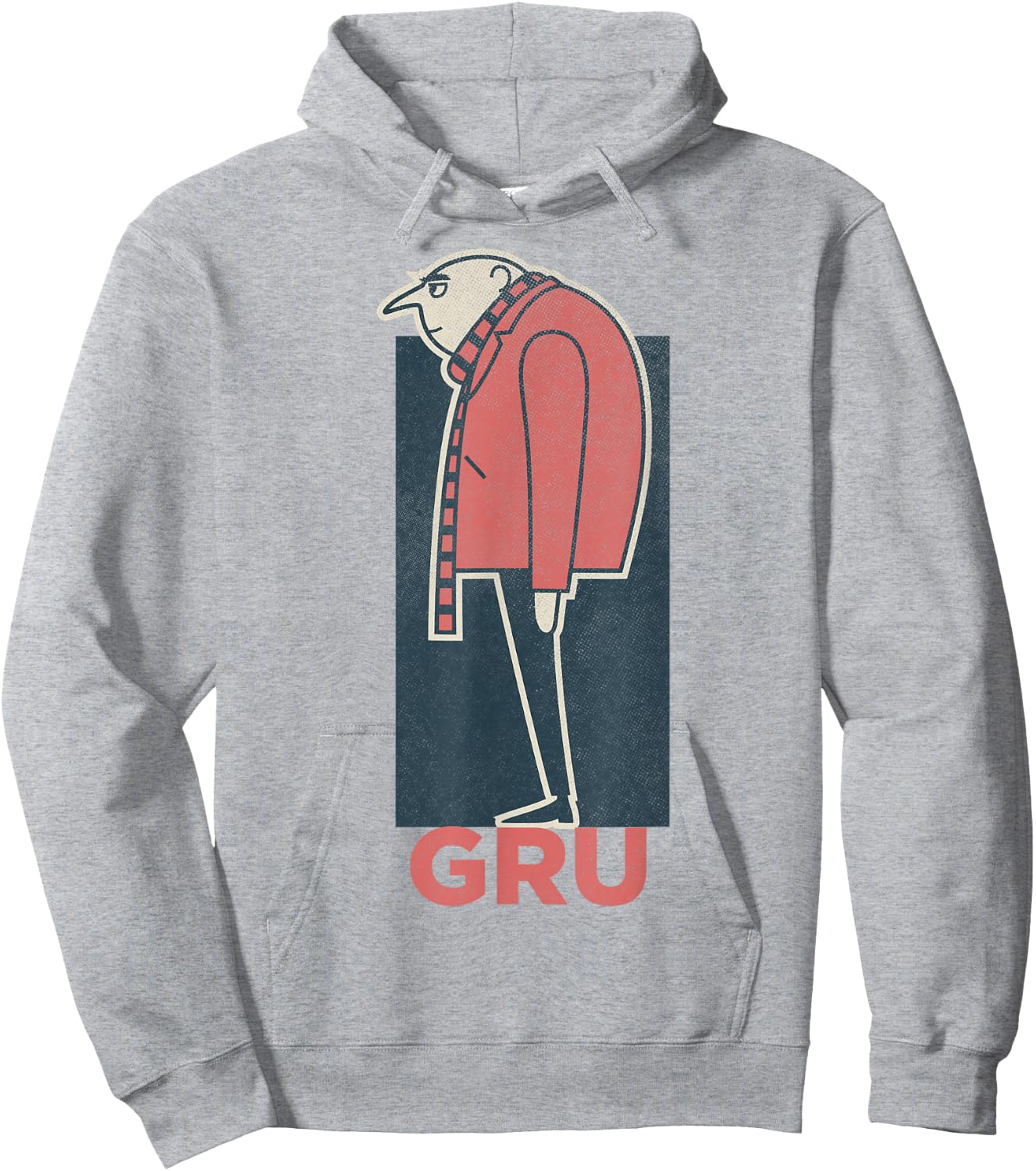 Despicable Me Minions Gru Side View Graphic Hoodie - Hoodie | Ash