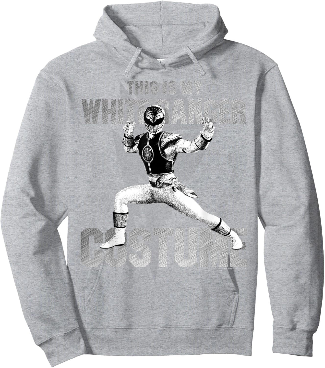 Power Rangers Halloween This is My White Ranger Costume Hoodie - Hoodie | Ash
