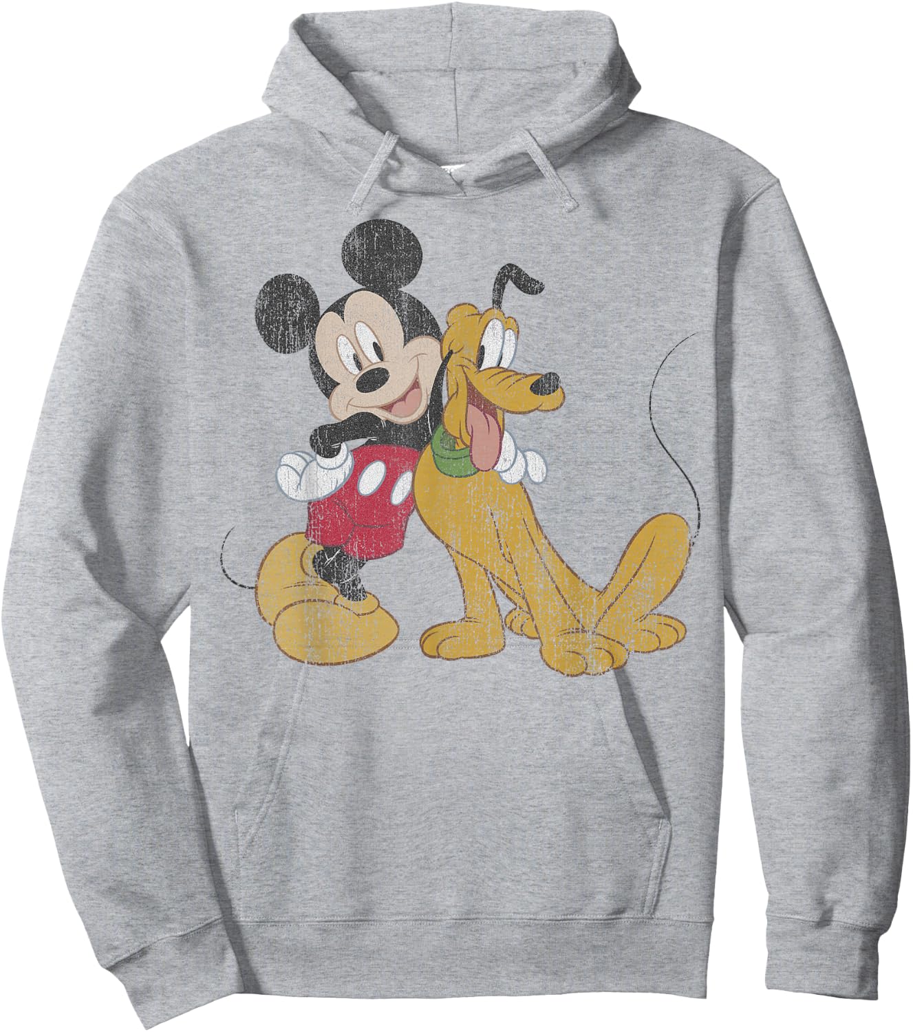 Disney Mickey and Friends Mickey and Pluto Best Buds Small Hoodie - Hoodie | Ash