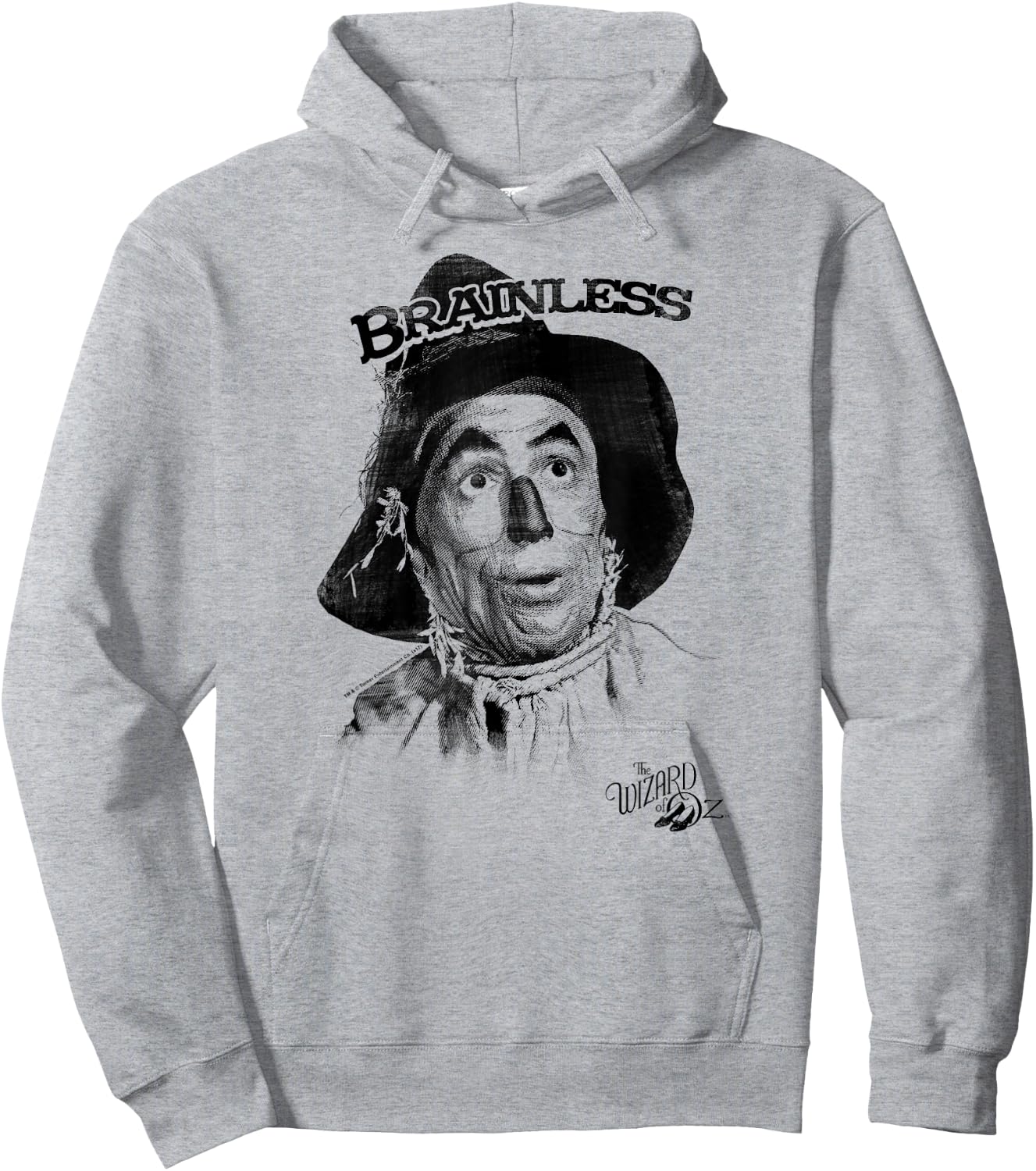Wizard of Oz Scarecrow Brainless Hoodie - Hoodie | Ash