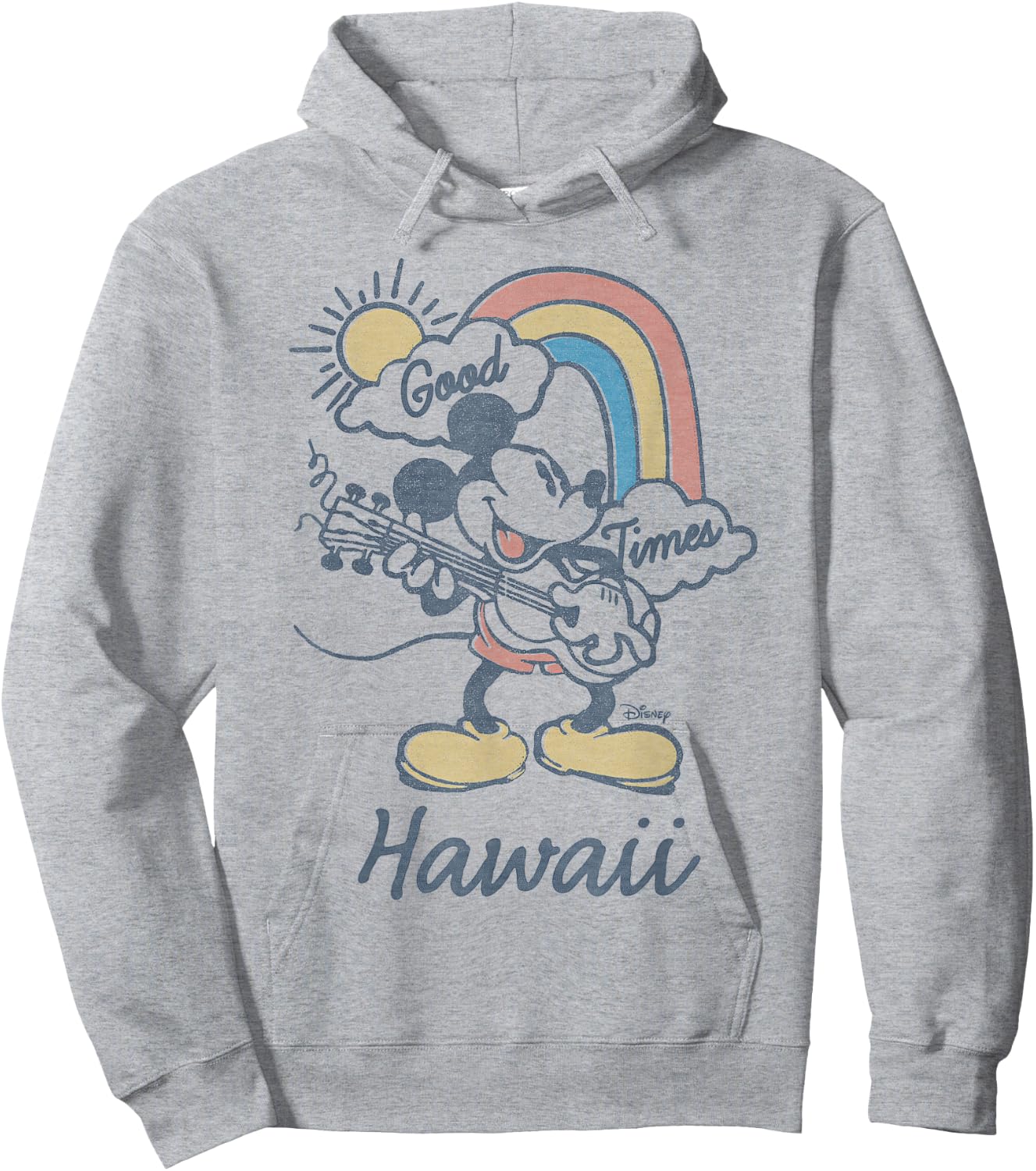 Disney Mickey Mouse Good Times Hawaii Small Hoodie - Hoodie | Ash