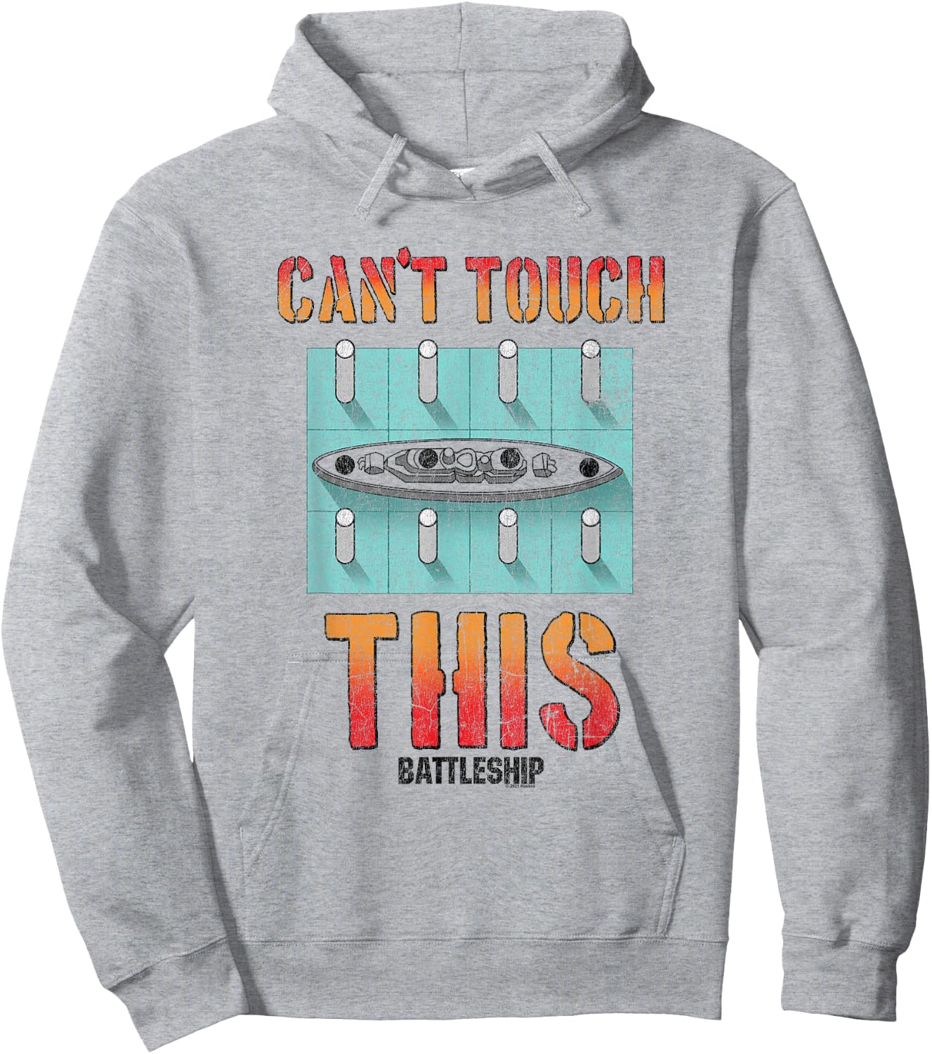 Battleship Can't Touch This Ship Hoodie - Hoodie | Ash