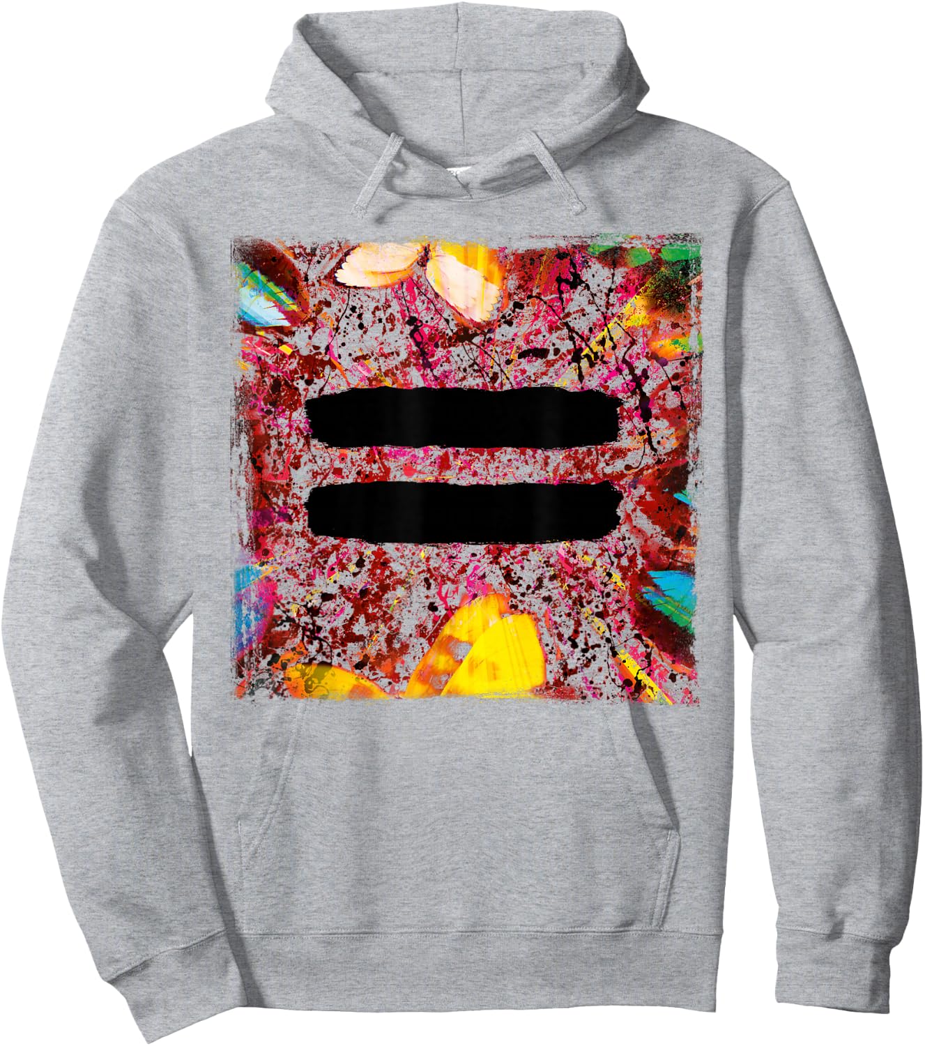 Ed Sheeran Equals Splattered Cover Hoodie - Hoodie | Ash