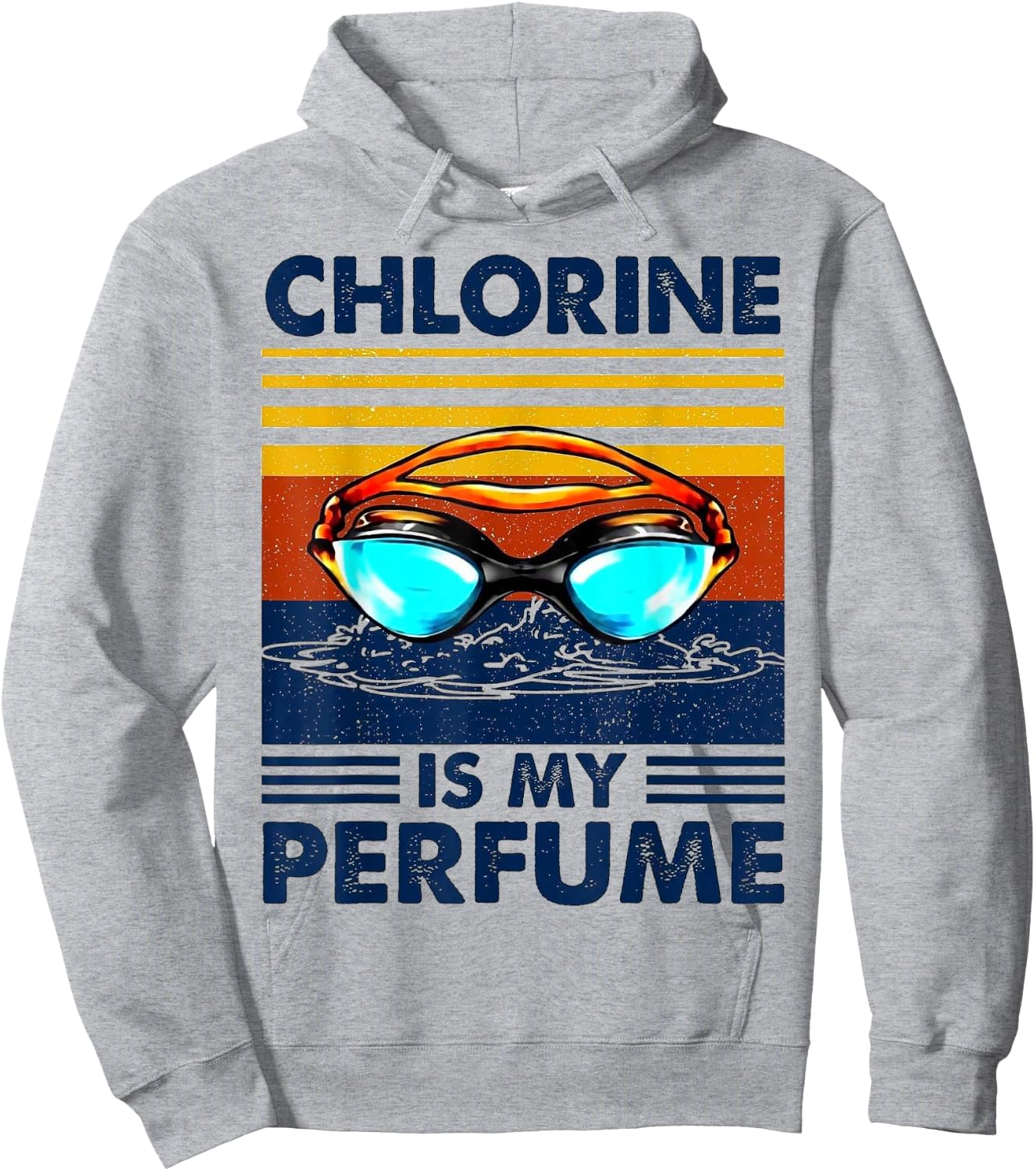 Chlorine Is my Perfume Retro Vintage Hoodie - Hoodie | Ash