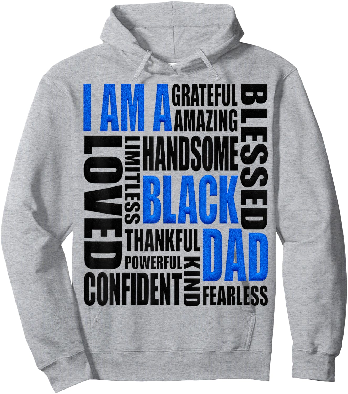 I Am A Black Dad Design Father's Day Theme Hoodie - Hoodie | Ash