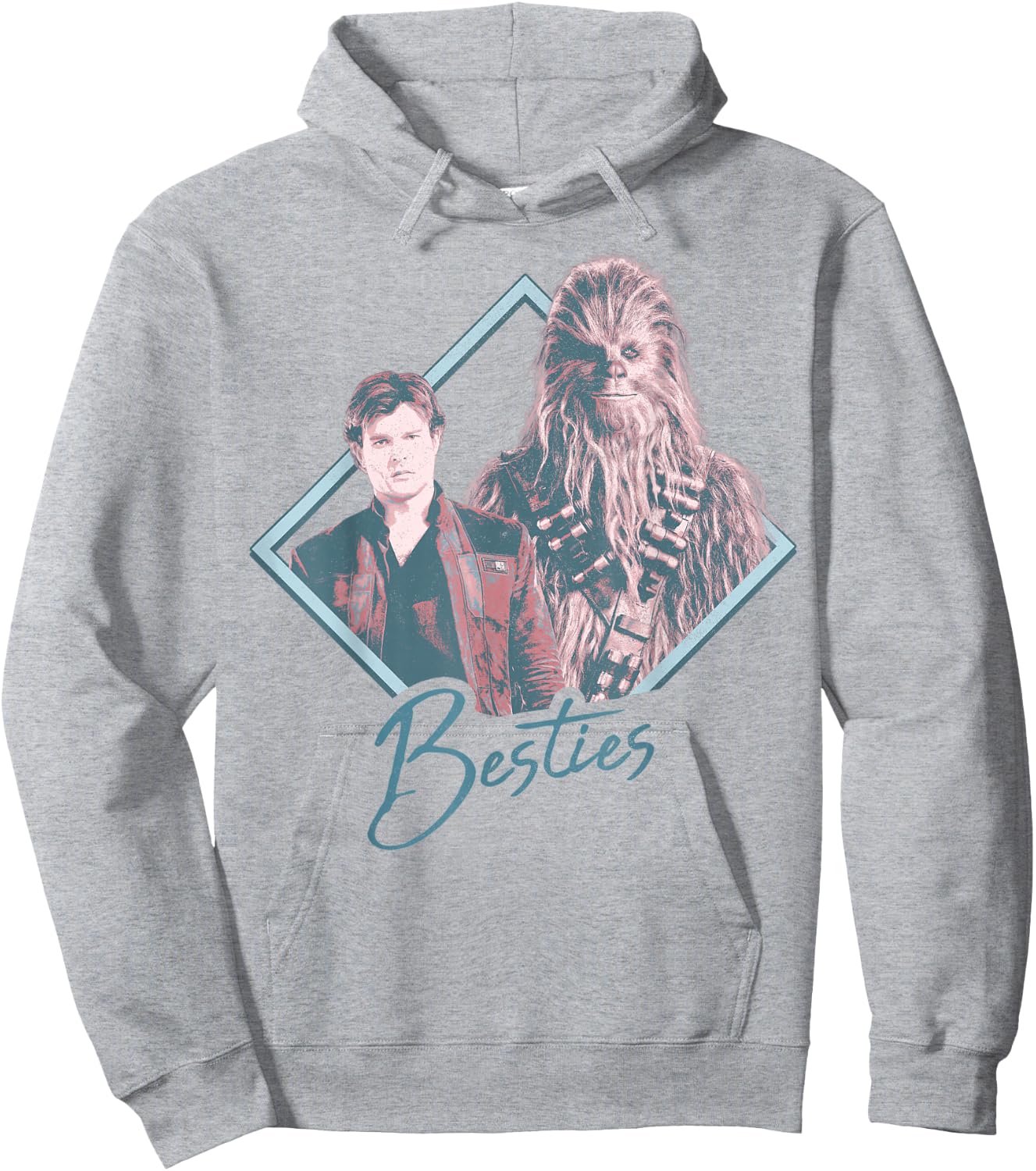 Star Wars Han Solo Movie Chewie Duo Besties Graphic Hoodie - Hoodie | Ash