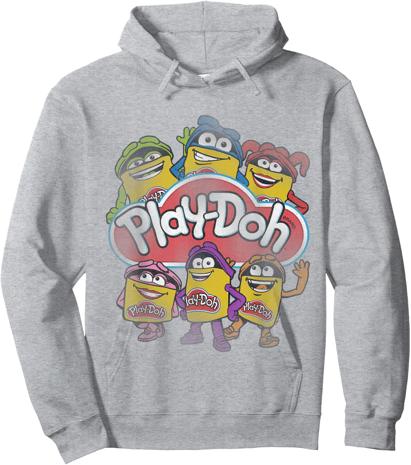 Play-Doh Colorful Characters Hoodie - Hoodie | Ash