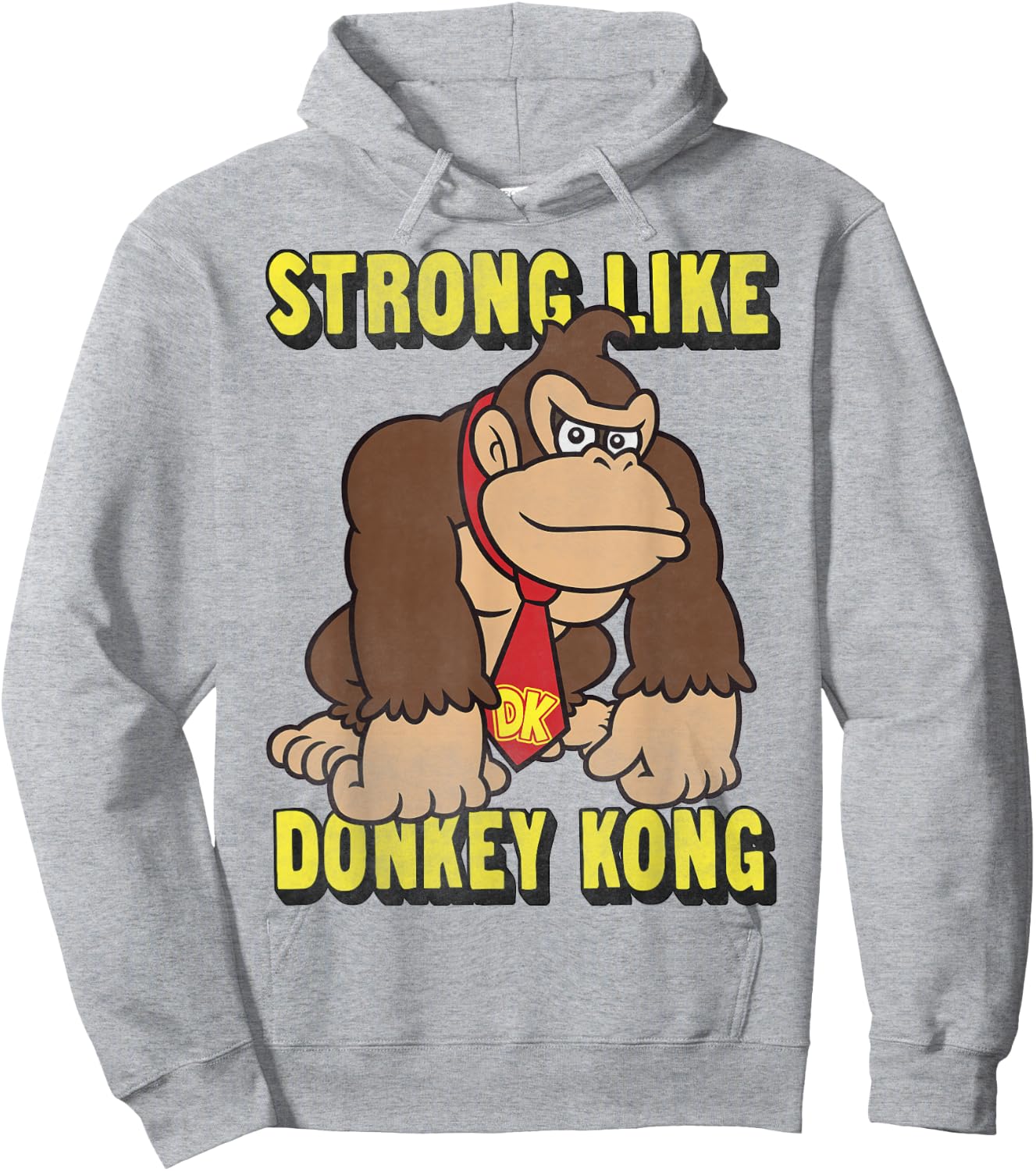 Nintendo Strong Like Donkey Kong Portrait Graphic Hoodie - Hoodie | Ash