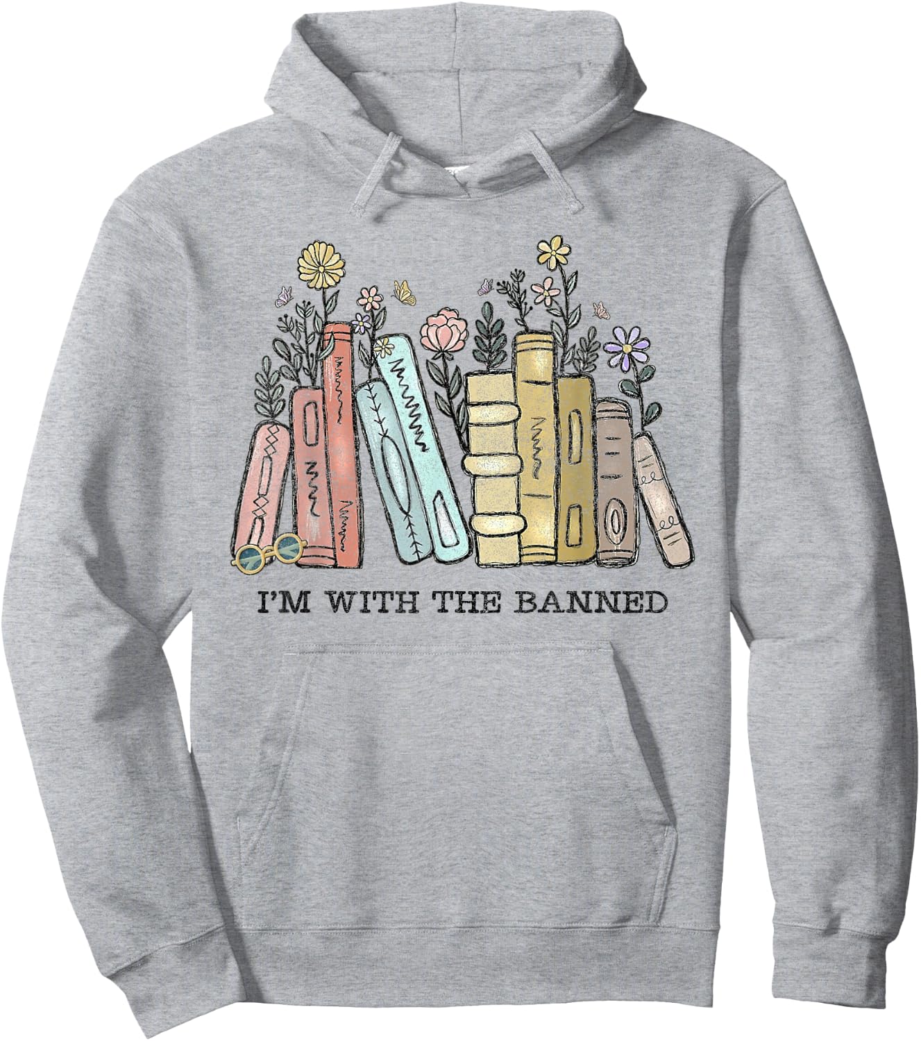 I'm with The Banned Funny Book Readers I Read Banned Books Hoodie - Hoodie | Ash