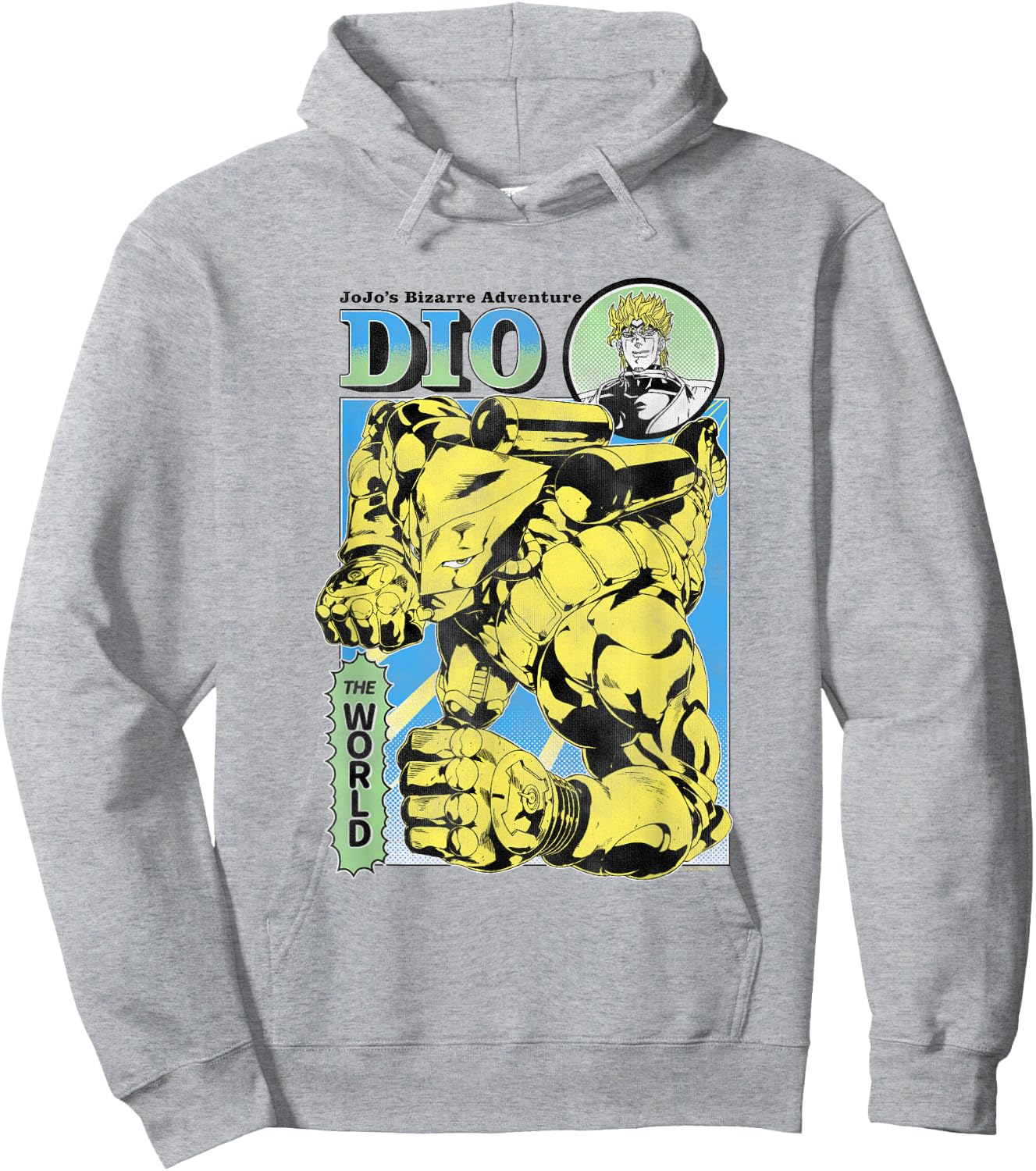 JoJo's Bizarre Adventure Part 3 DIO & The World Illustration Hoodie - Hoodie | Ash