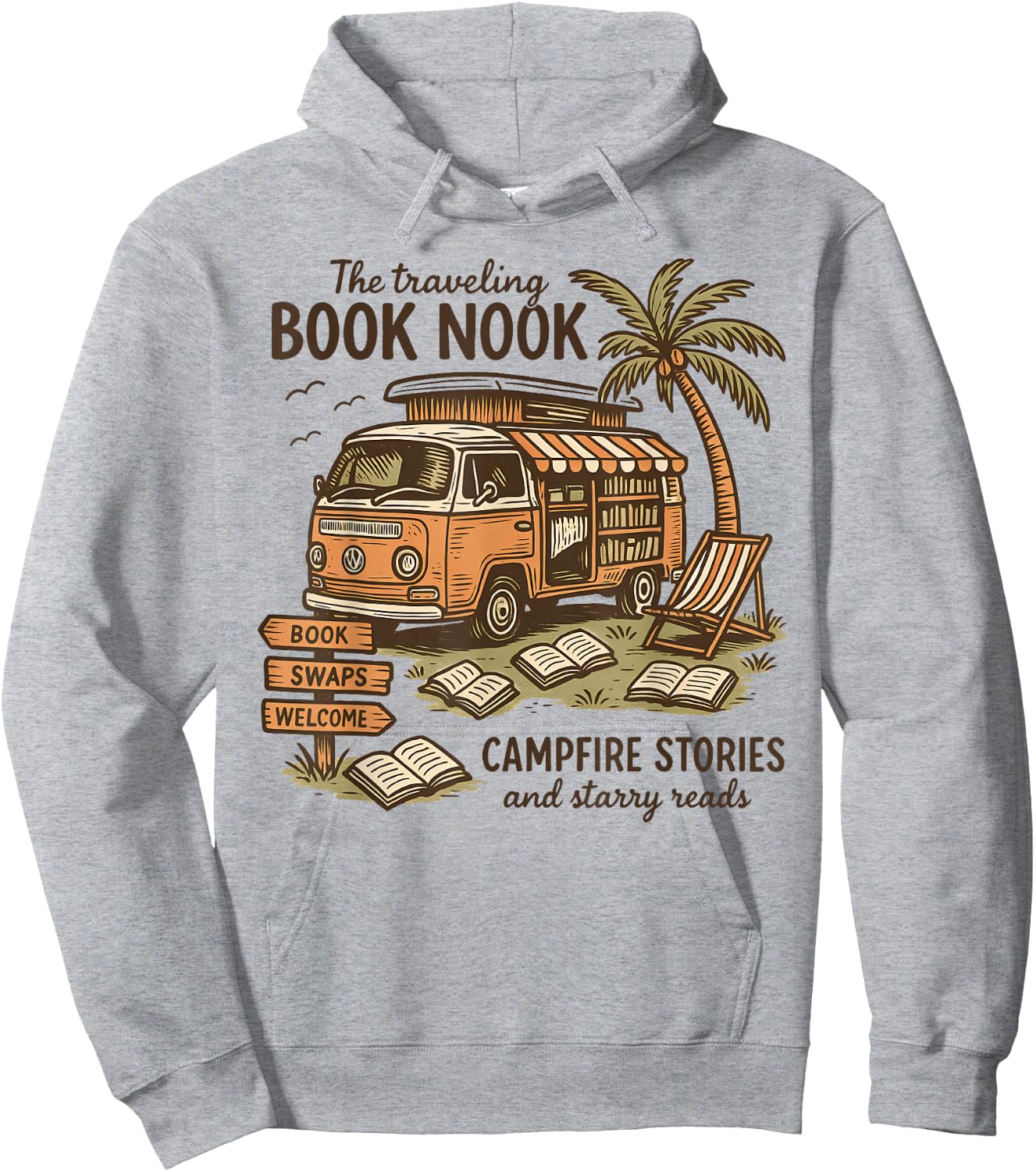 Stories And Starry Read Hoodie - Hoodie | Ash
