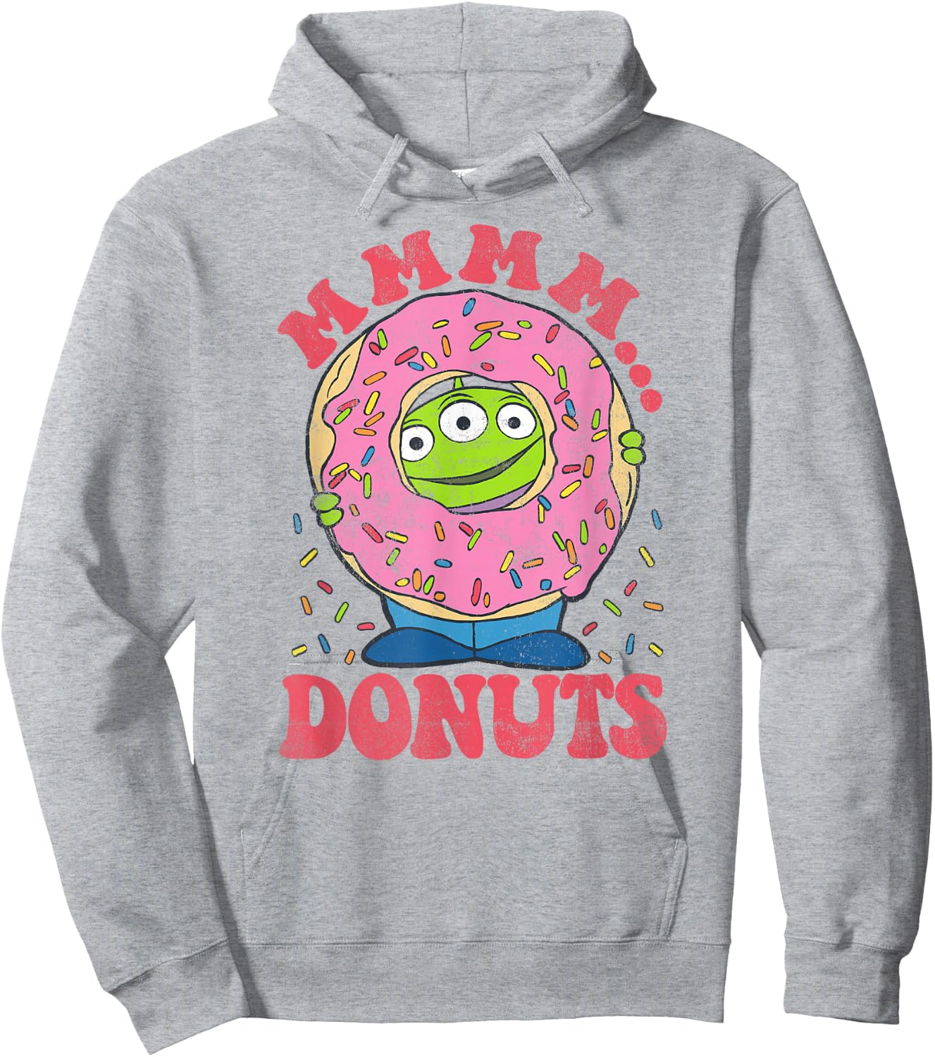 Disney Pixar Toy Story Aliens MMM...Donuts Sprinkles Hoodie - Hoodie | Ash