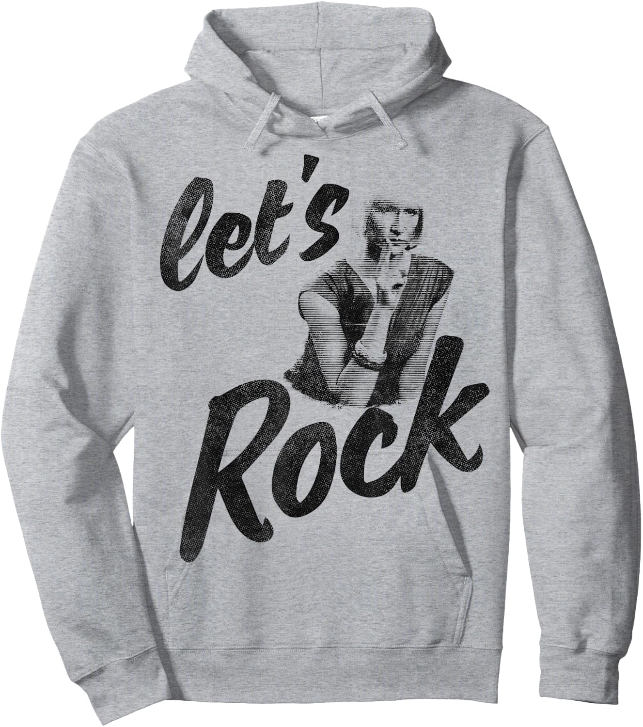 Twin Peaks Let's Rock Vintage Diane Fingers Graphic Hoodie - Hoodie | Ash