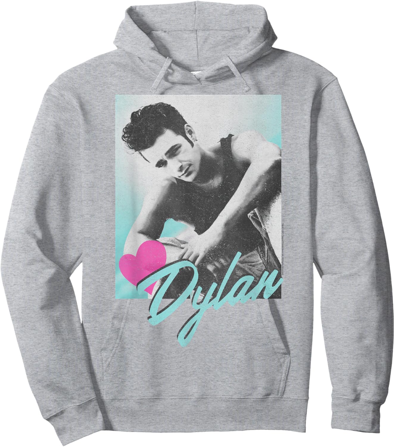 Beverly Hills 90210 Dylan McKay Heart Portrait Small Hoodie - Hoodie | Ash