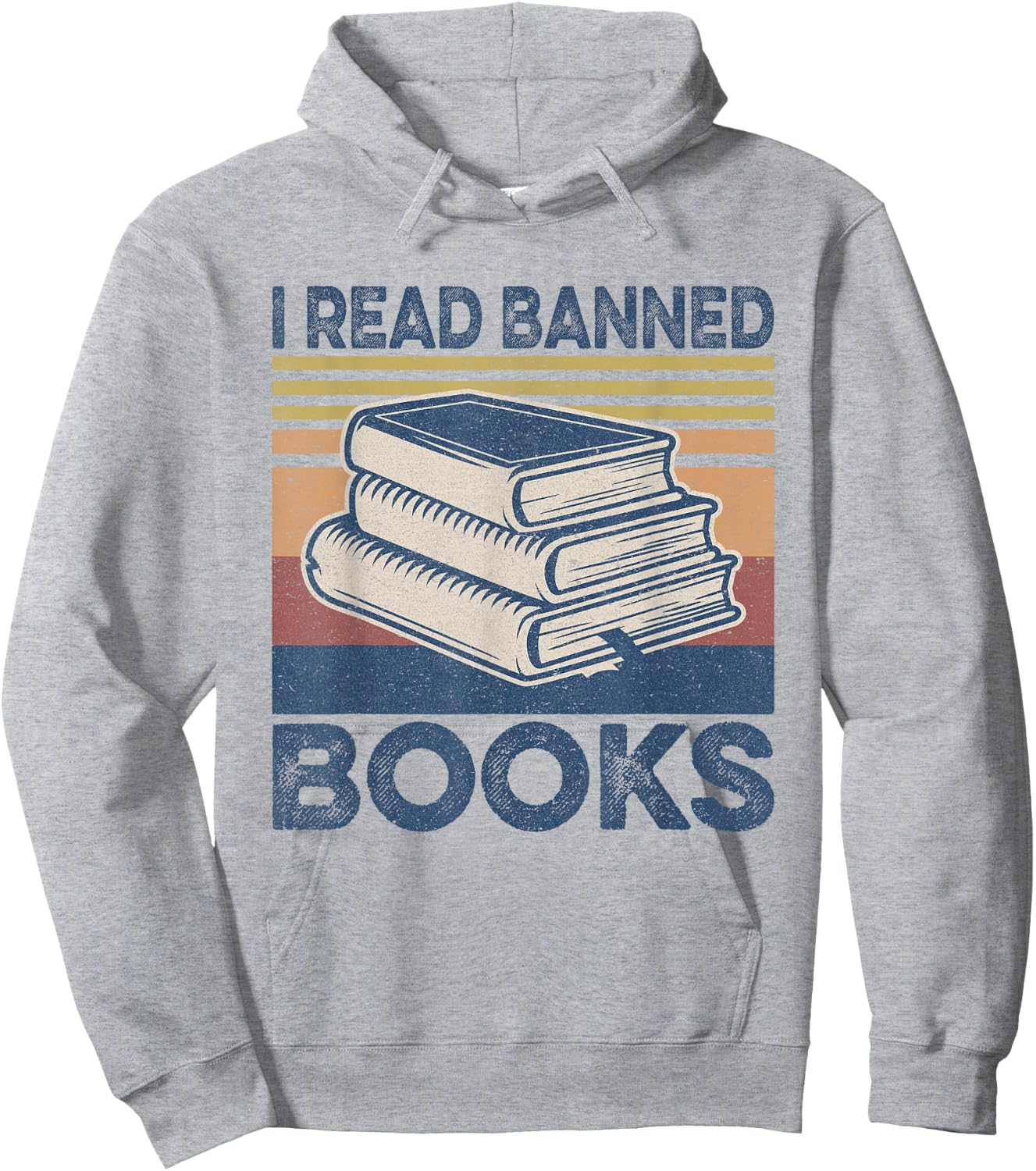 I Read Banned Books Week Librarian Freedom Reader Nerd Men Hoodie - Hoodie | Ash
